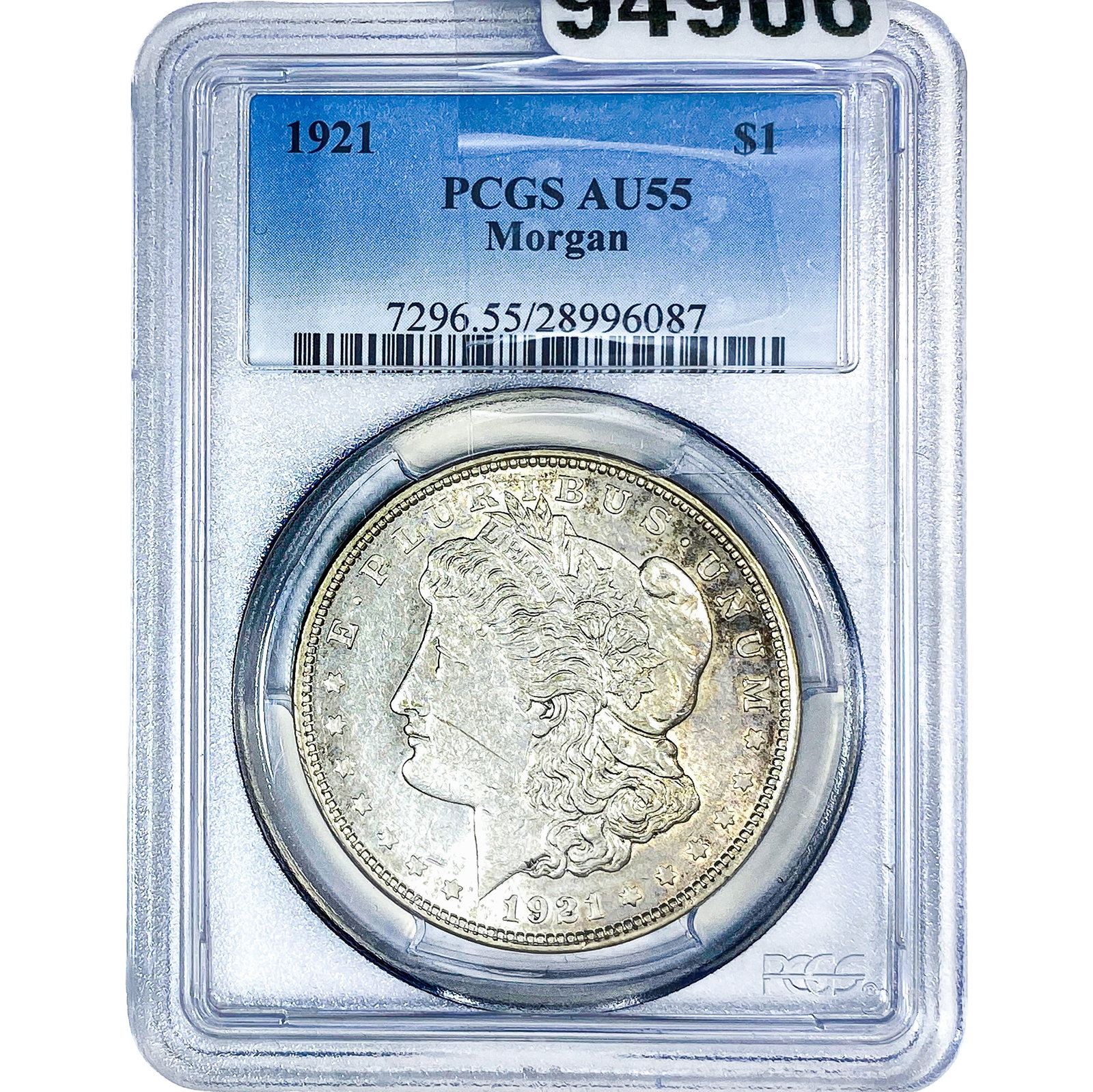 1921 Morgan Silver Dollar PCGS AU55: 1921 Morgan Silver Dollar PCGS AU55
