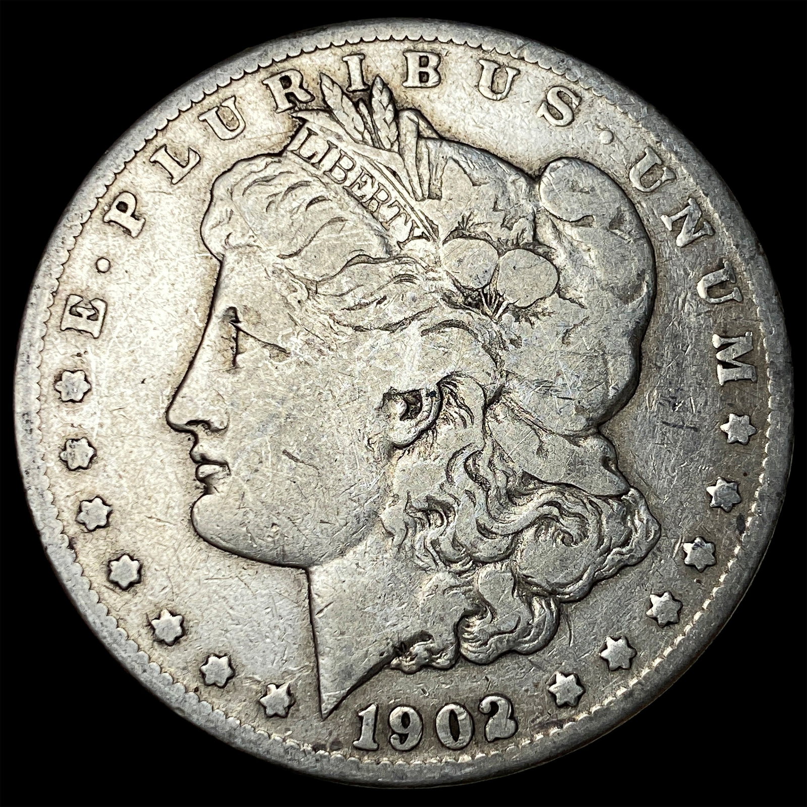 1902-S Silver Morgan Dollar LIGHTLY CIRCULATED: 1902-S Silver Morgan Dollar LIGHTLY CIRCULATED