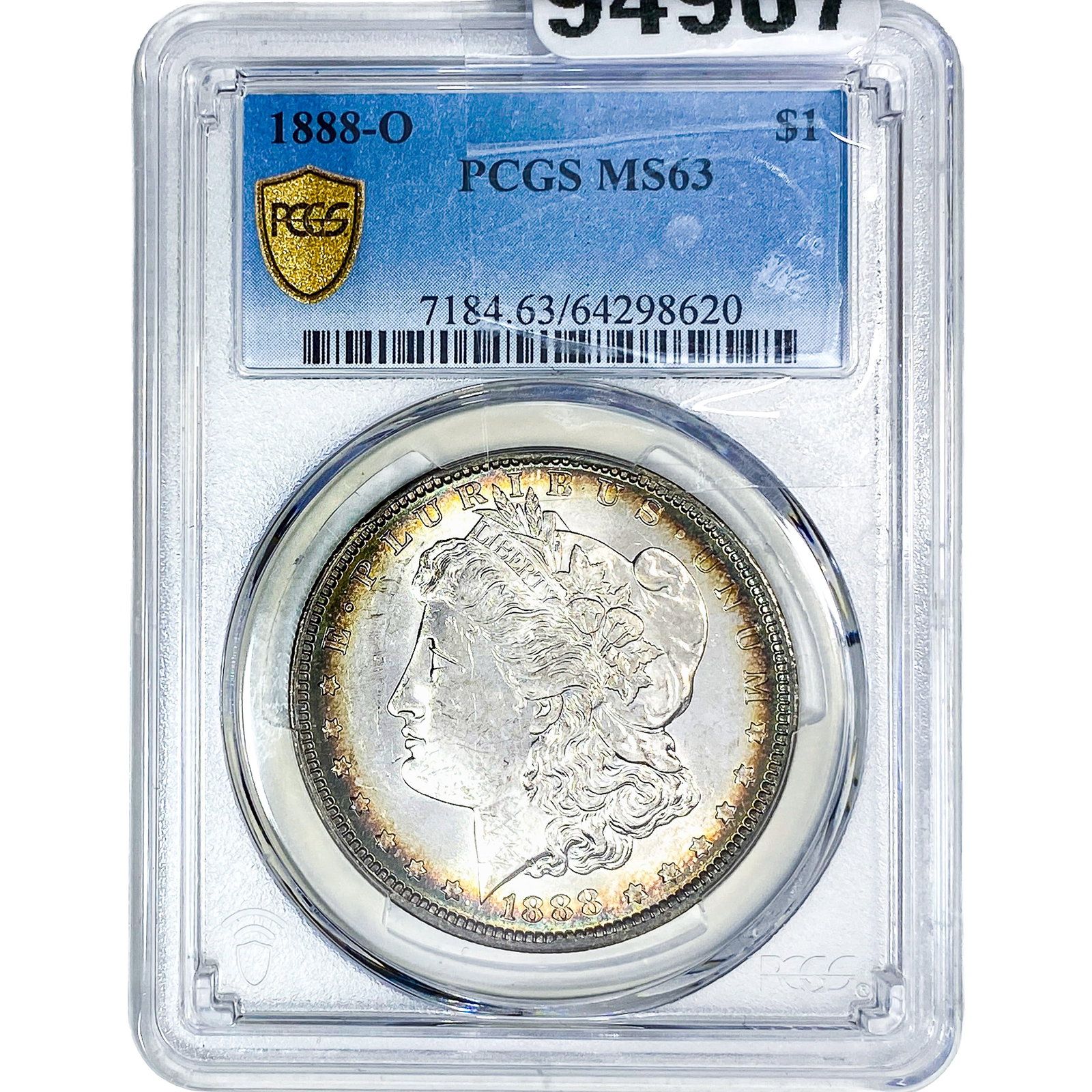 1888-O Morgan Silver Dollar PCGS MS63: 1888-O Morgan Silver Dollar PCGS MS63