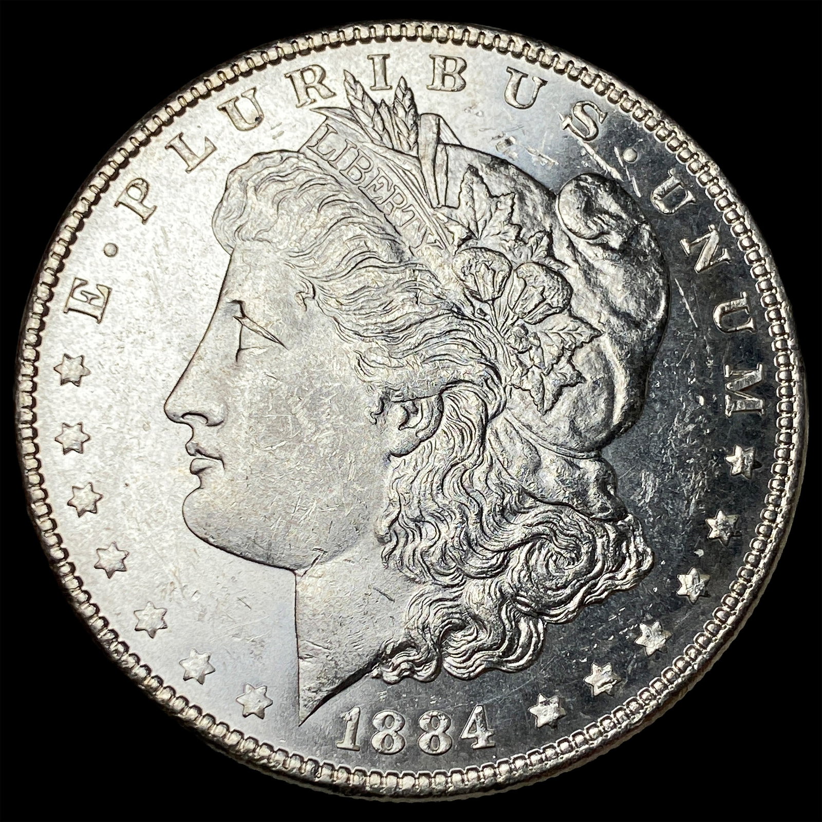 1884-S Silver Morgan Dollar CHOICE BU (1 of 2)