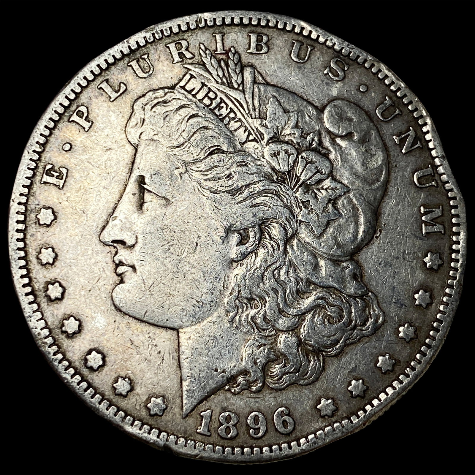 1896-S Silver Morgan Dollar NEARLY UNCIRCULATED: 1896-S Silver Morgan Dollar NEARLY UNCIRCULATED