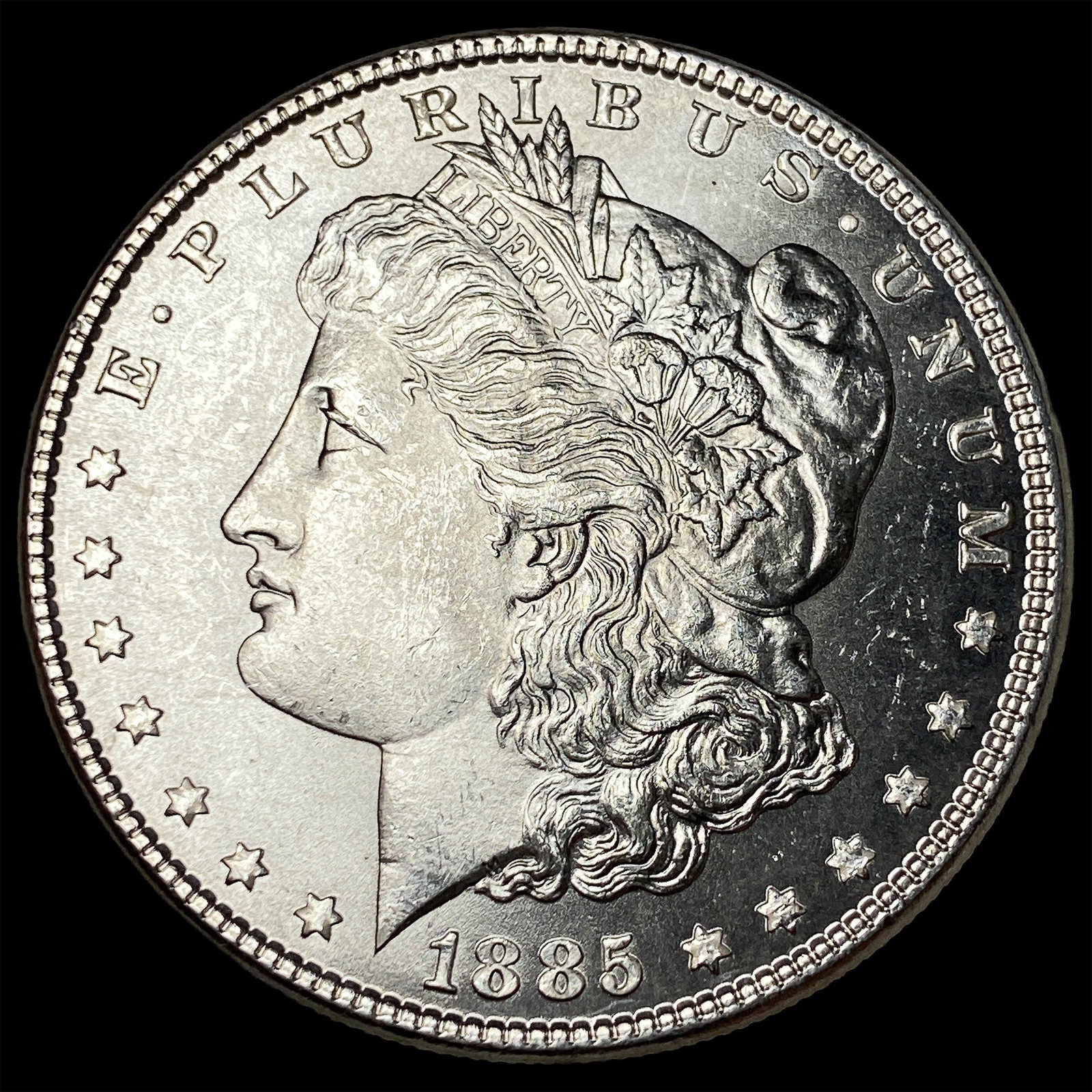 1885 Silver Morgan Dollar CHOICE BU (1 of 2)