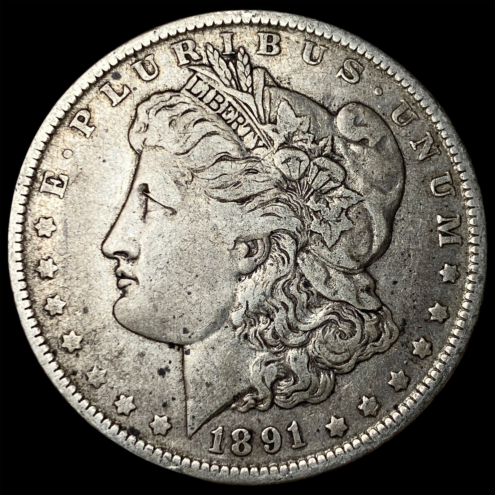 1891-O Silver Morgan Dollar LIGHTLY CIRCULATED: 1891-O Silver Morgan Dollar LIGHTLY CIRCULATED