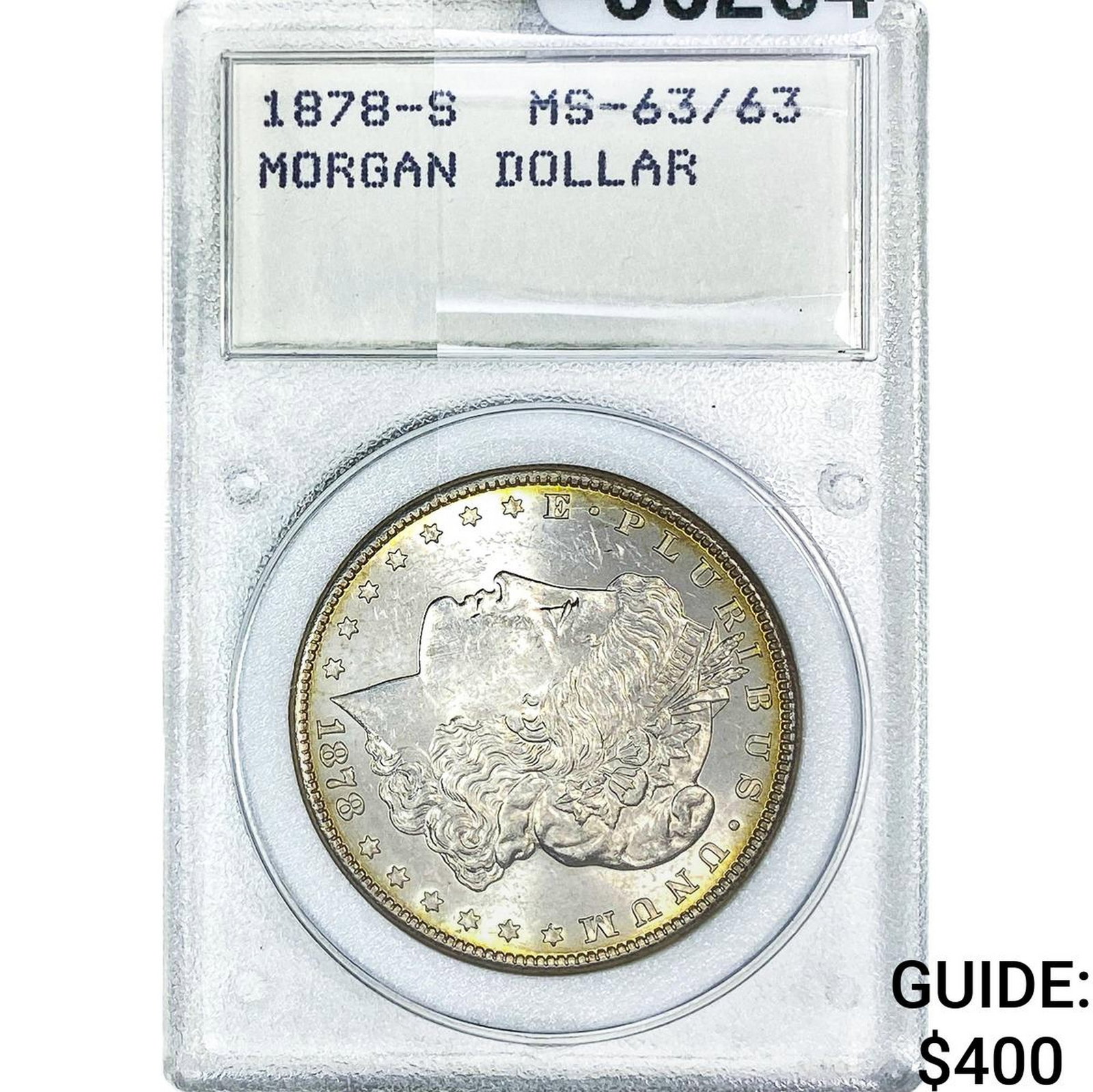 1878-S Morgan Silver Dollar MS63: 1878-S Morgan Silver Dollar MS63