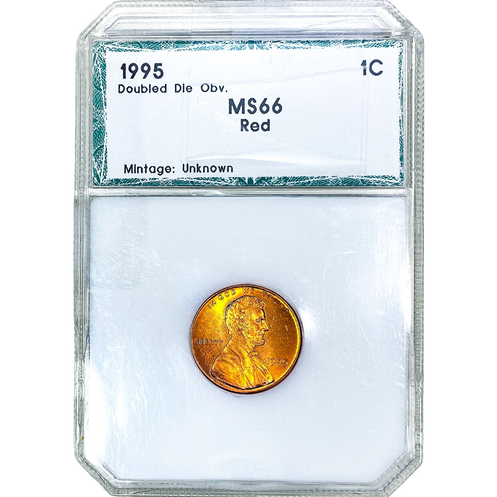 1995 Wheat Cent PCI MS66 Red: 1995 Wheat Cent PCI MS66 Red