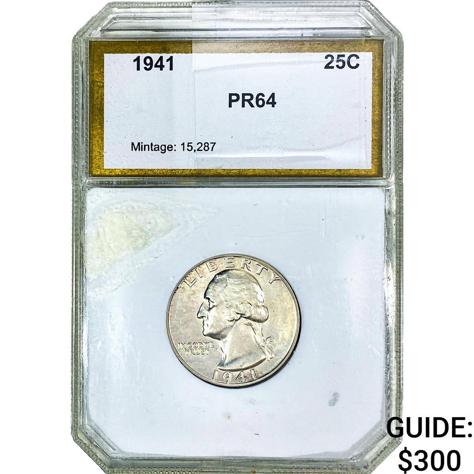 1941 Washington Silver Quarter PCI PR64: 1941 Washington Silver Quarter PCI PR64