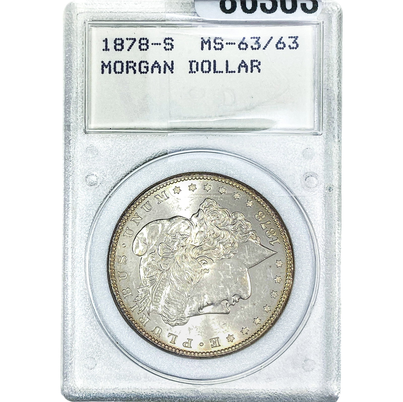 1878-S Morgan Silver Dollar MS63: 1878-S Morgan Silver Dollar MS63