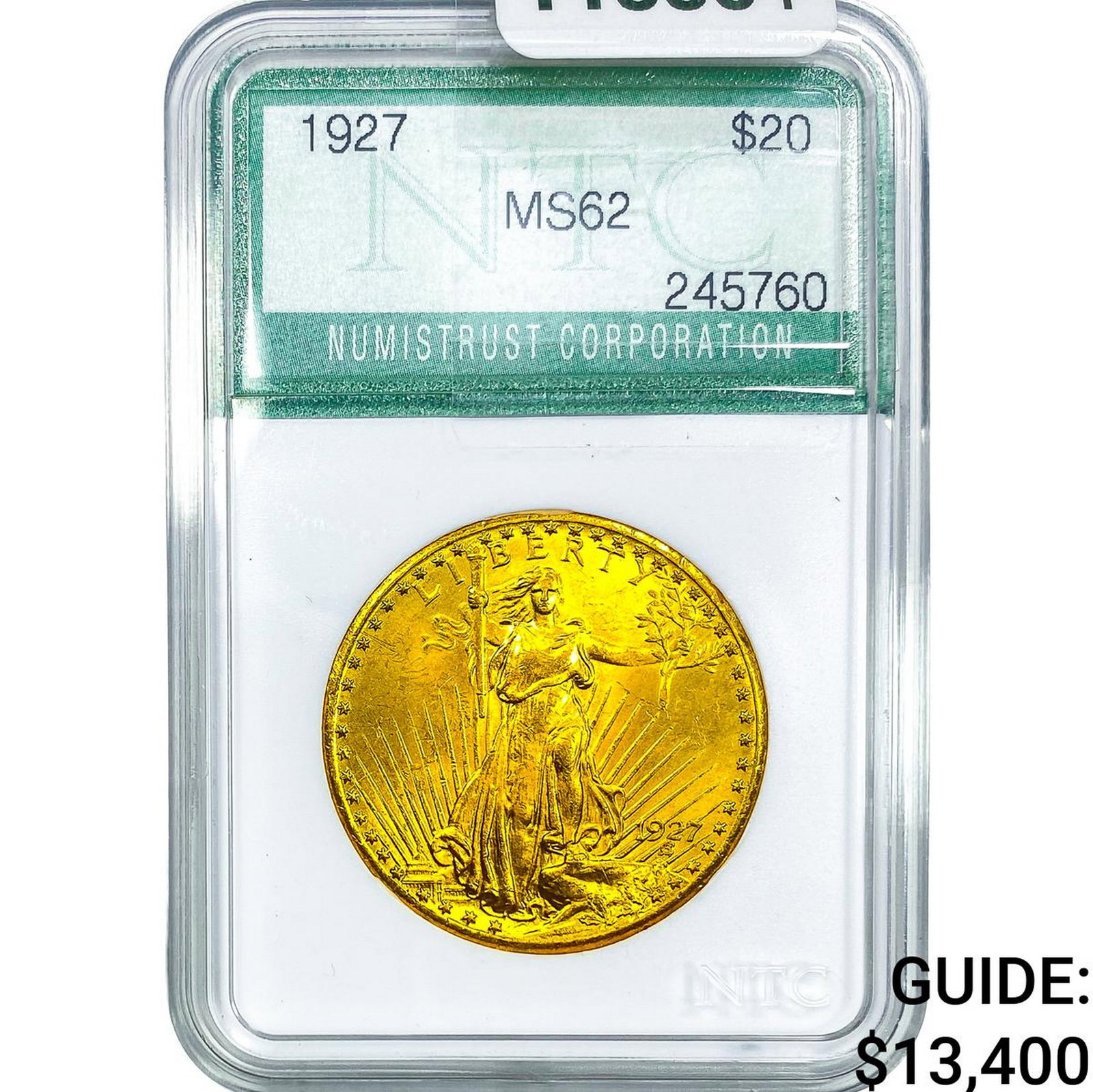 1927 $20 Gold Double Eagle NTC MS62 (1 of 4)