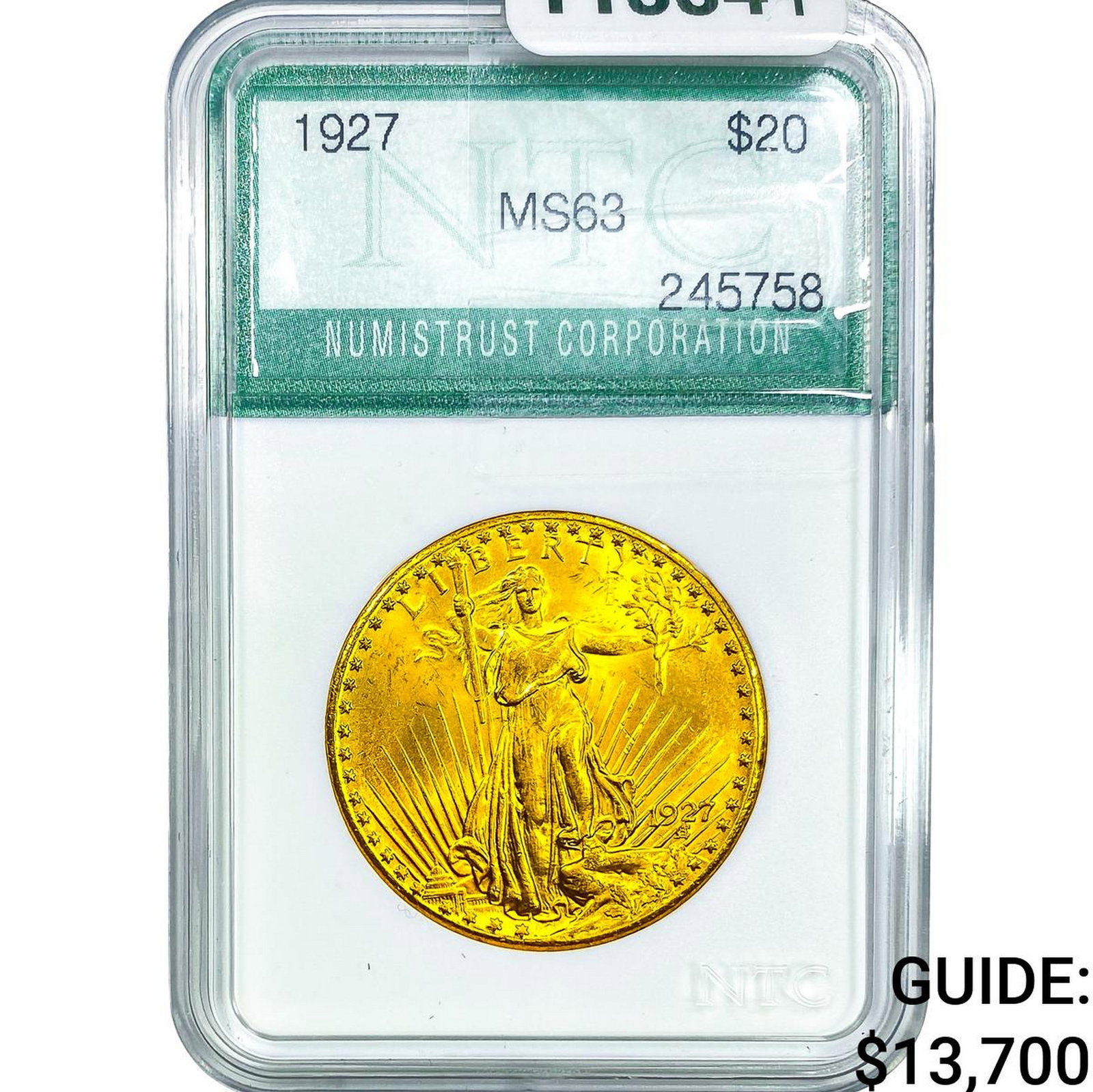 1927 $20 Gold Double Eagle NTC MS63 (1 of 4)