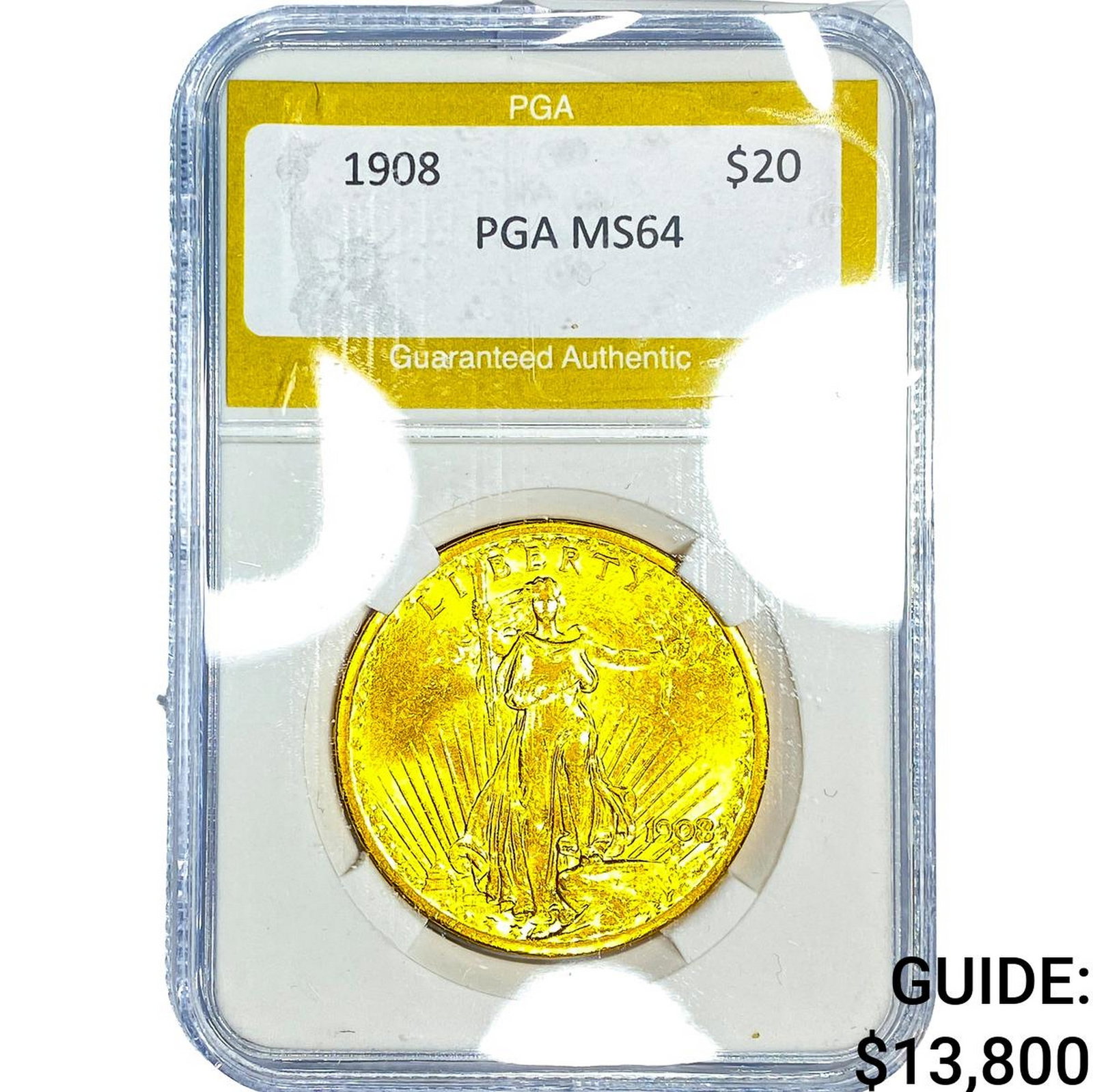 1808 $20 Gold Double Eagle PGA MS64 (1 of 4)