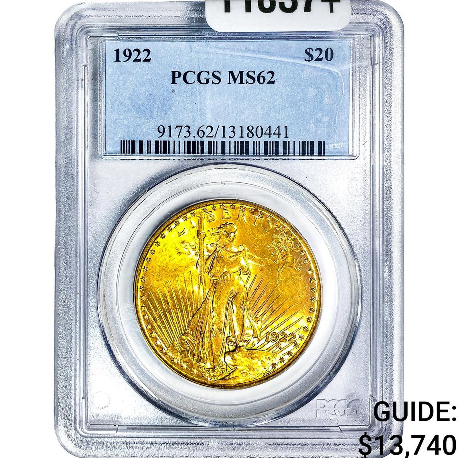 1922 $20 Gold Double Eagle PCGS MS62 (1 of 4)