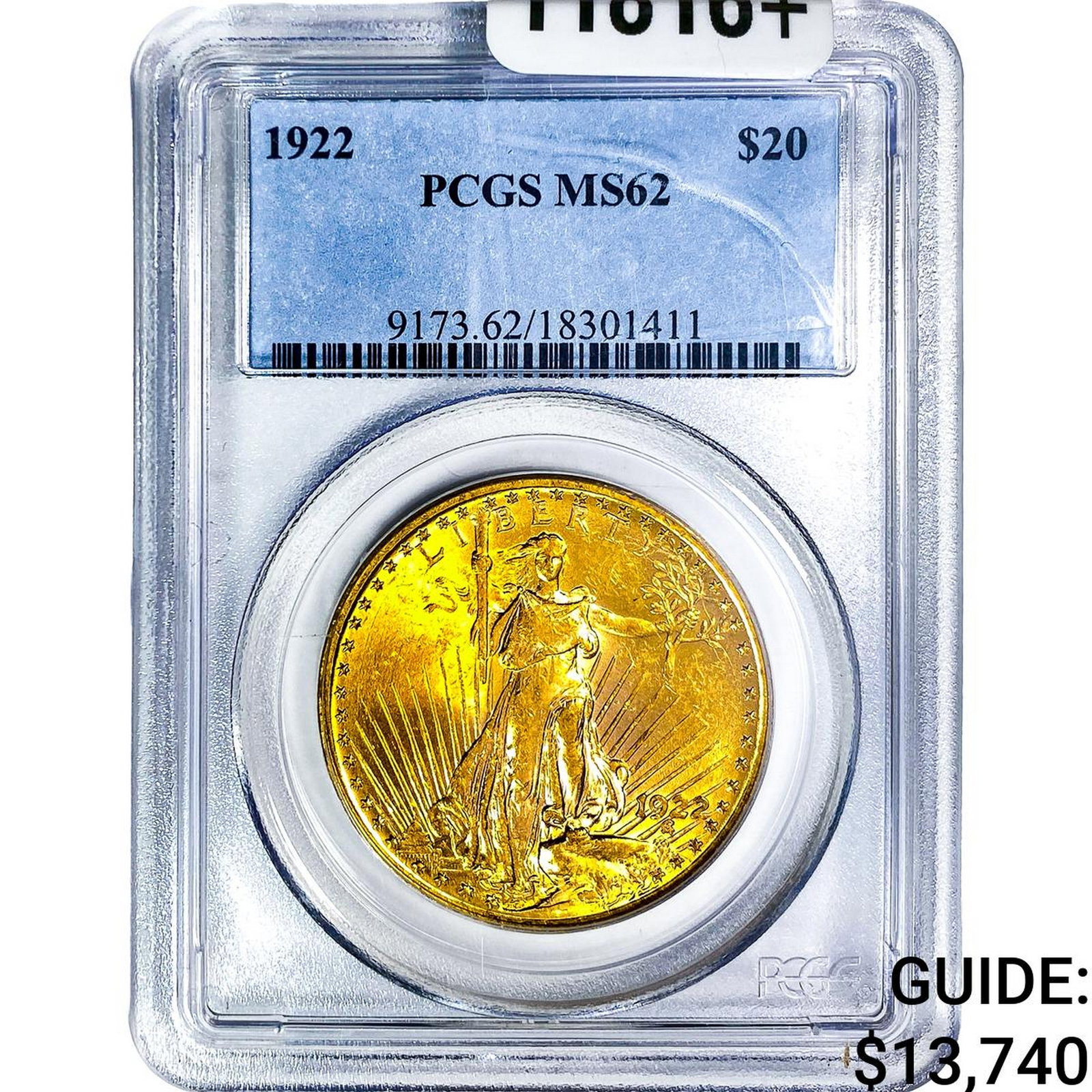 1922 $20 Gold Double Eagle PCGS MS62 (1 of 4)