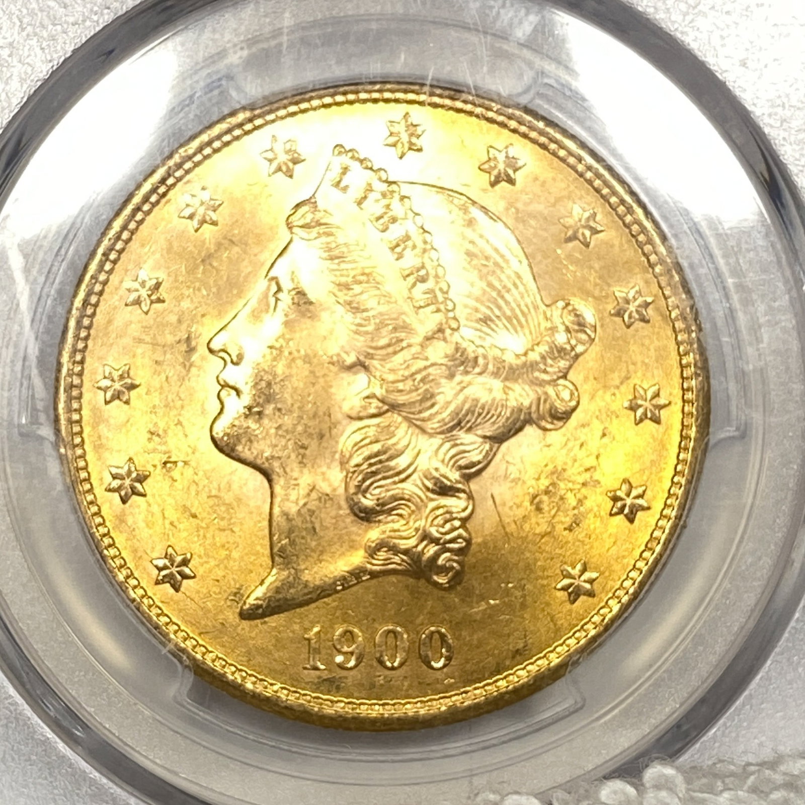 1900 $20 Gold Double Eagle PCGS MS63 - 3
