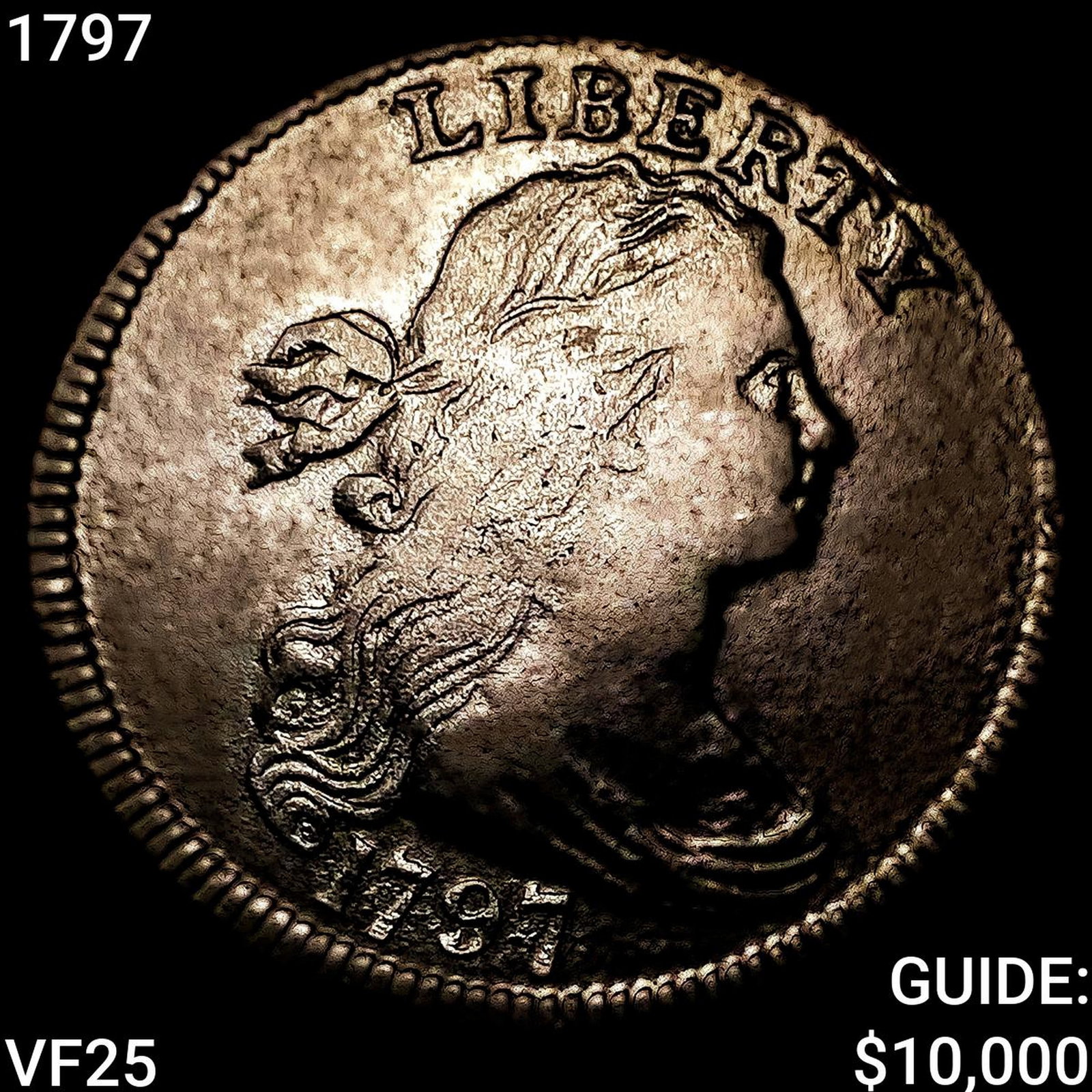 1797 Draped Bust Large Cent LIGHTLY CIRCULATED: 1797 Draped Bust Large Cent LIGHTLY CIRCULATED