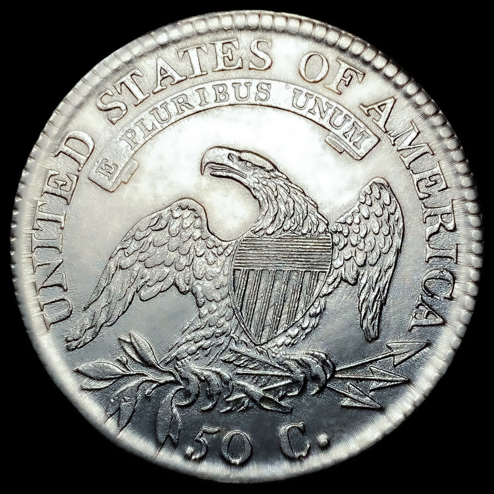 1812/1 Capped Bust Half Dollar CLOSELY UNCIRCULATED - 2
