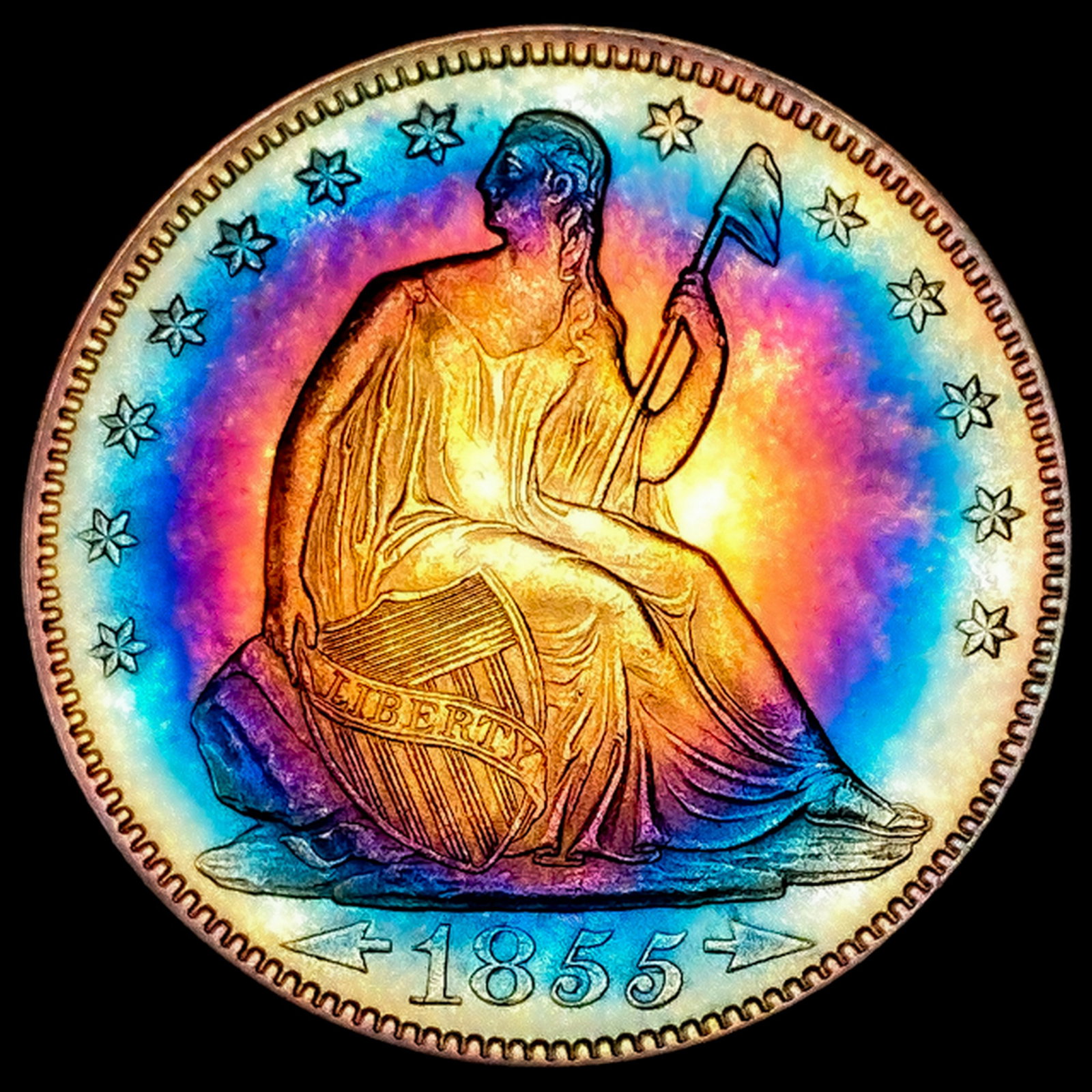 1855 Seated Liberty Half Dollar (1 of 2)
