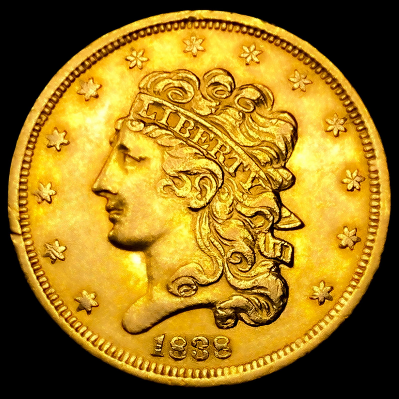 1838 $5 Gold Half Eagle: 1838 $5 Gold Half Eagle