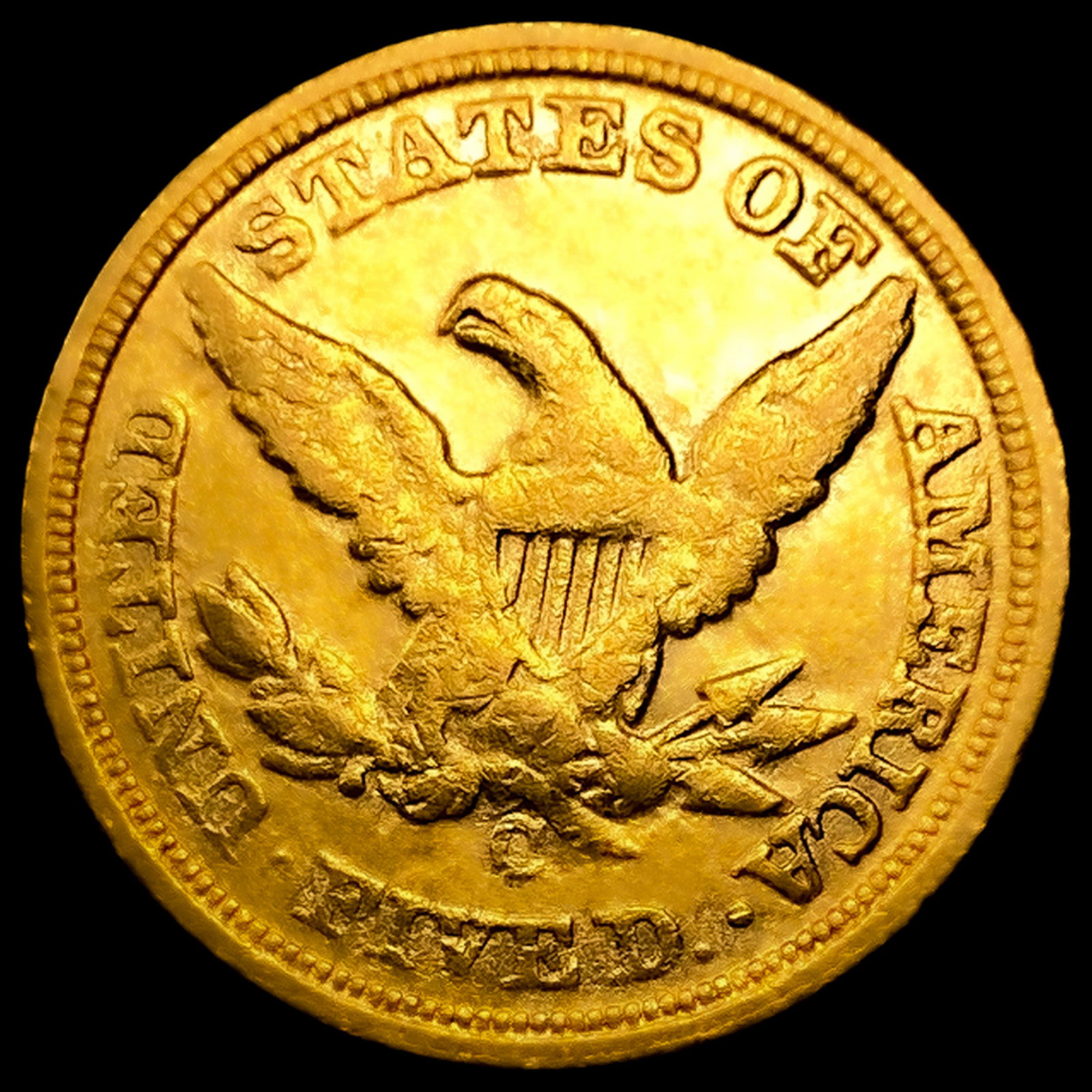 1859-C $5 Gold Half Eagle - 2