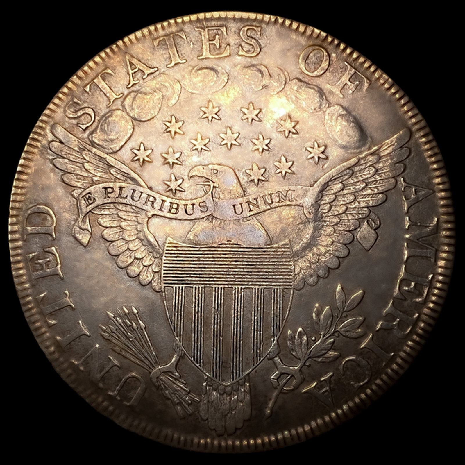1798 Lg Eagle Draped Bust Dollar - 2