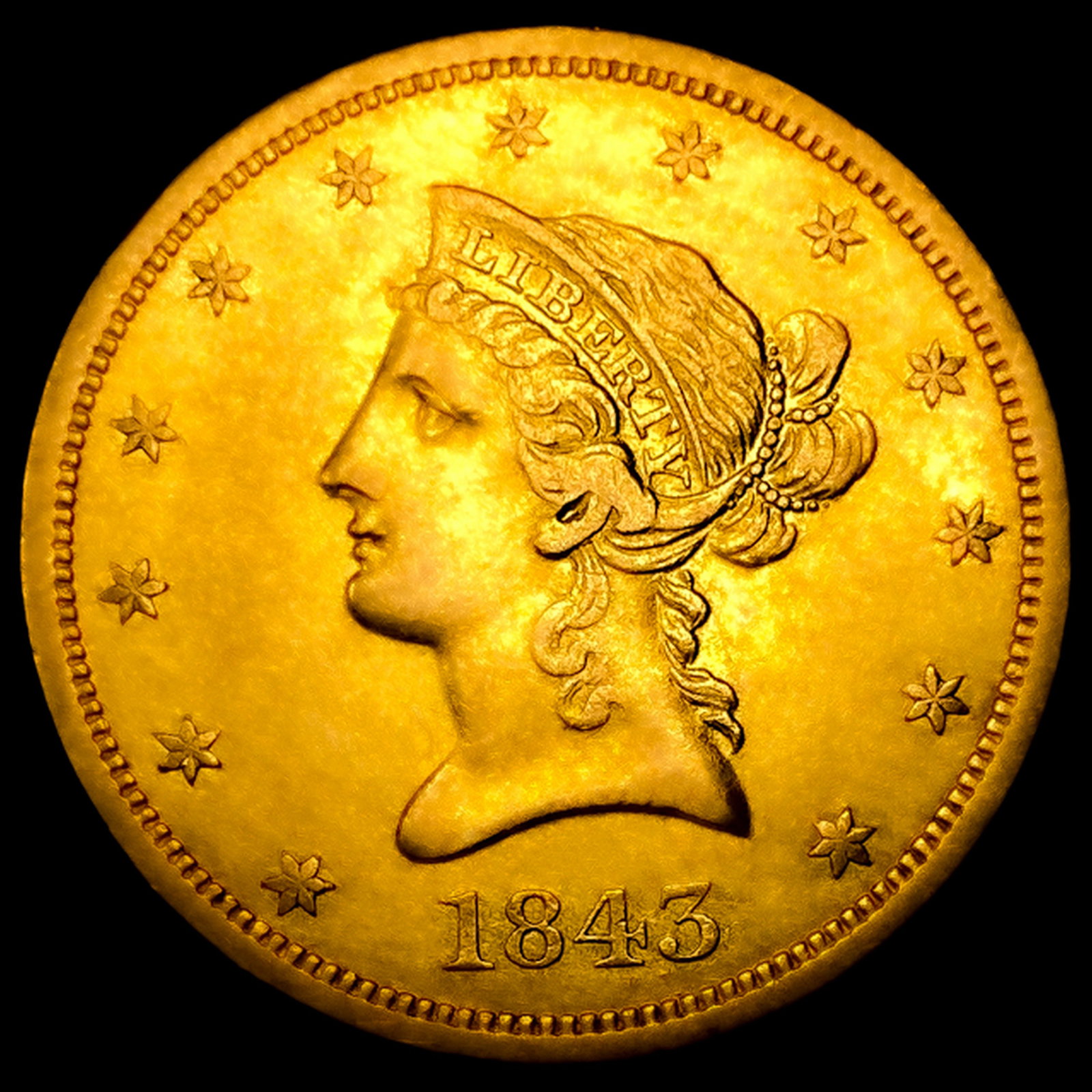 1843-O $10 Gold Eagle: 1843-O $10 Gold Eagle