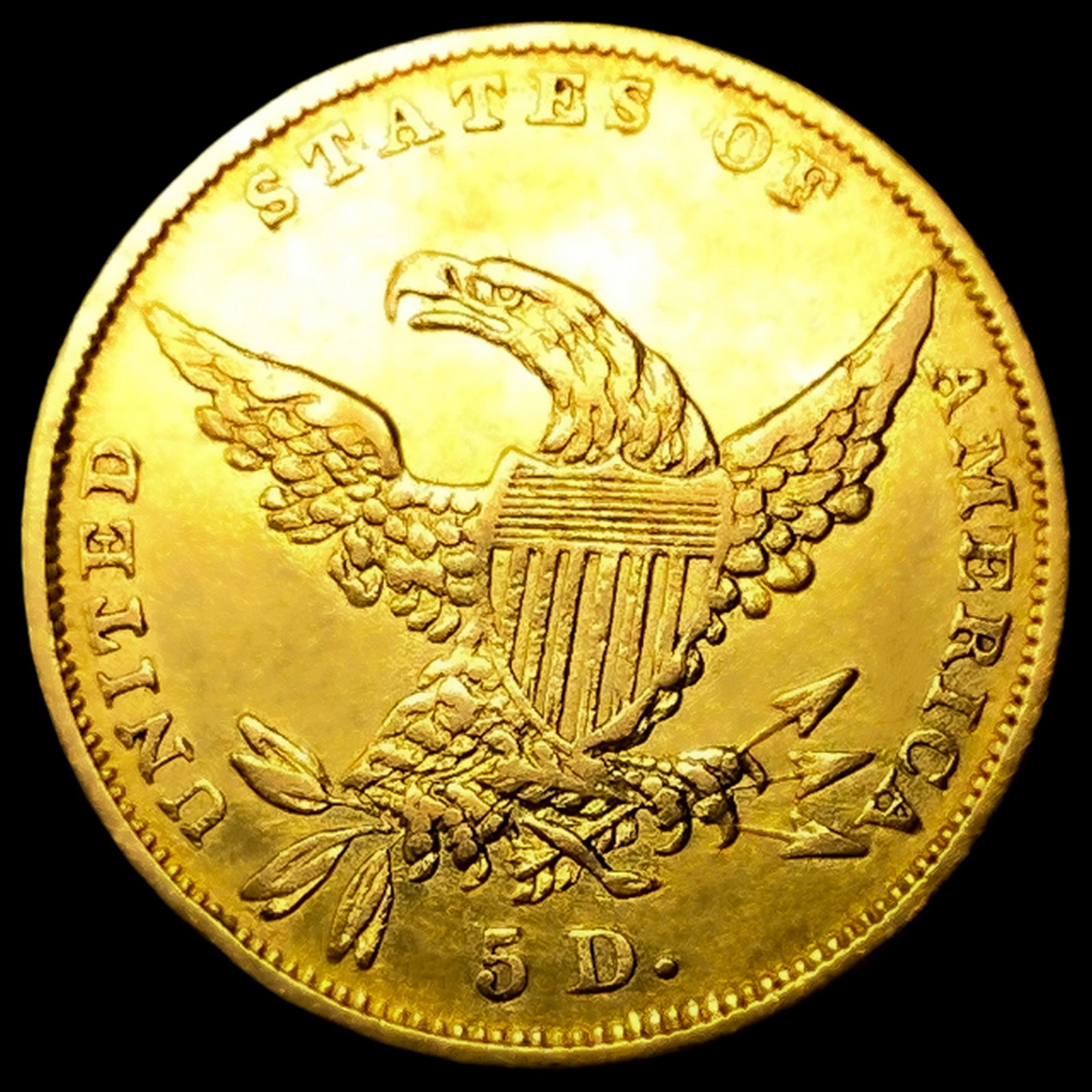 1834 $5 Gold Half Eagle - 2