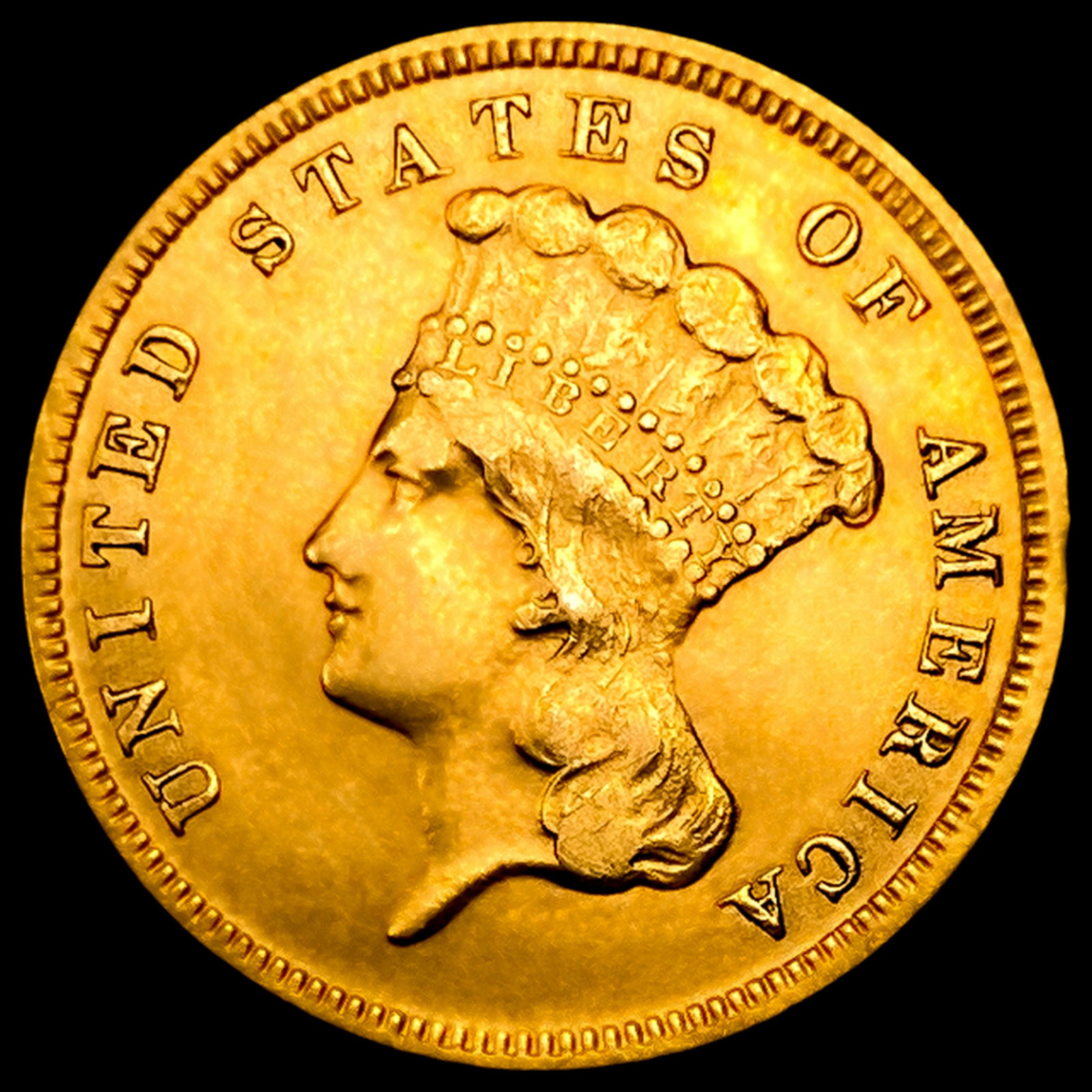 1882 $3 Gold Piece: 1882 $3 Gold Piece
