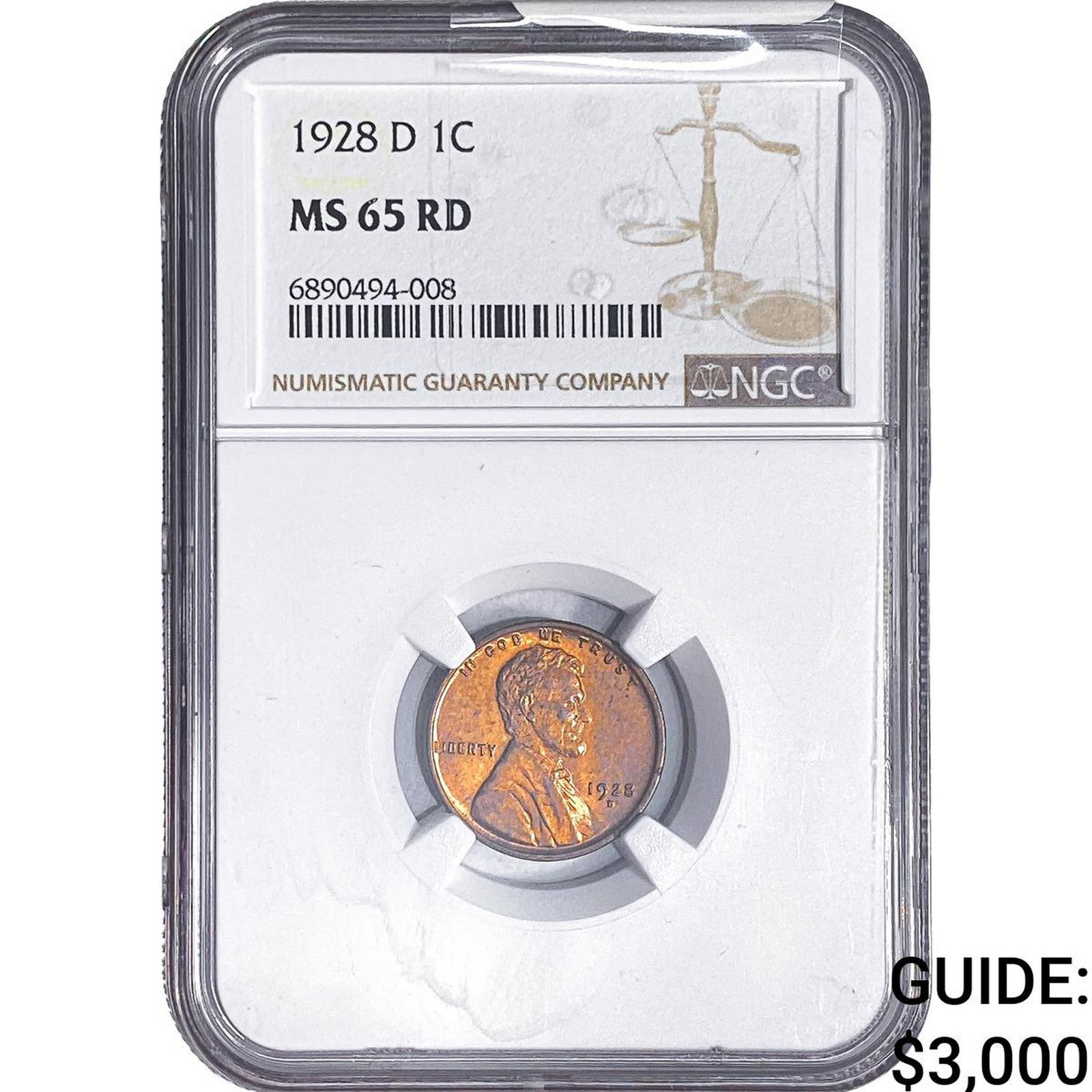 1928-D Wheat Cent NGC MS65 RD (1 of 2)