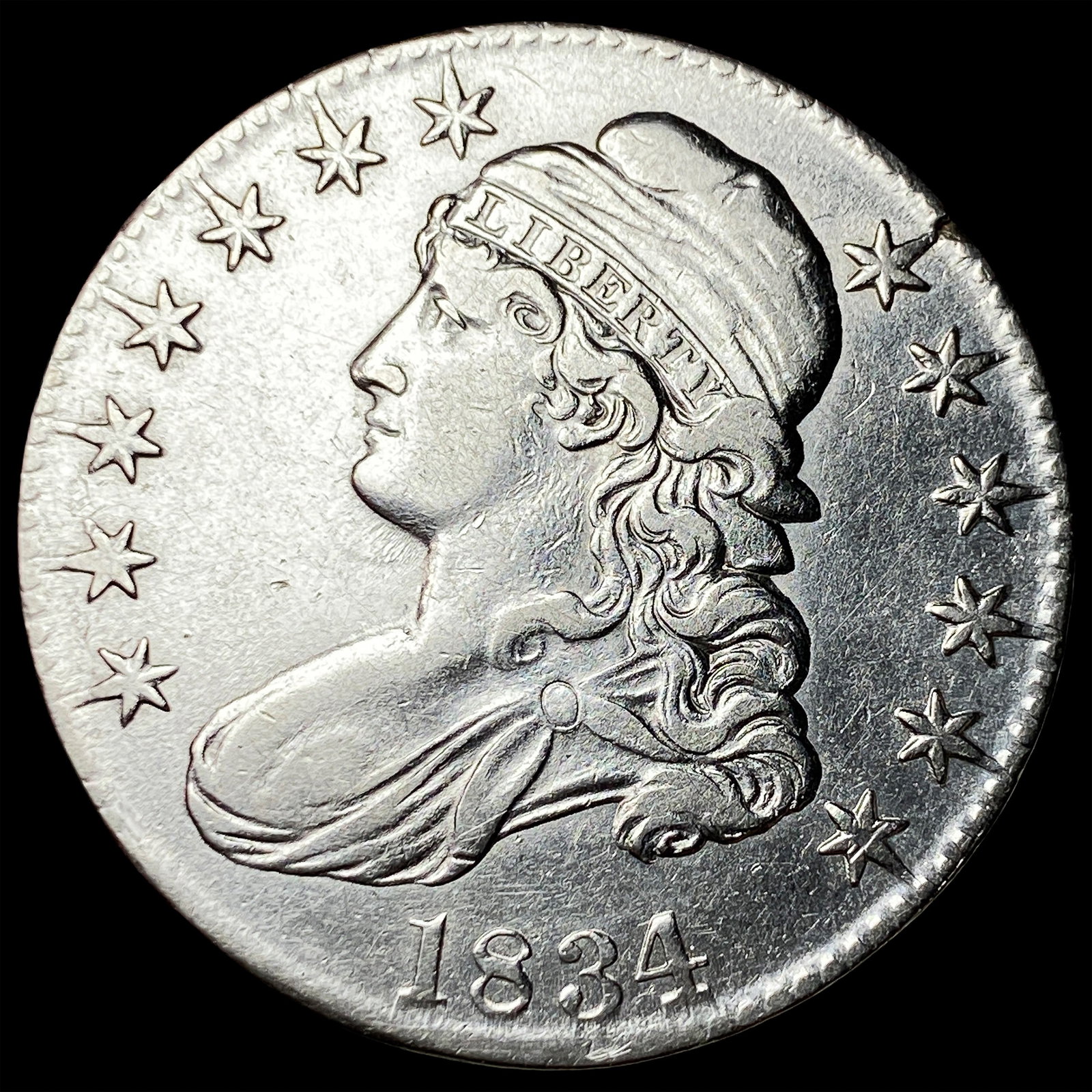 1834 Capped Bust Half Dollar CHOICE AU (1 of 2)