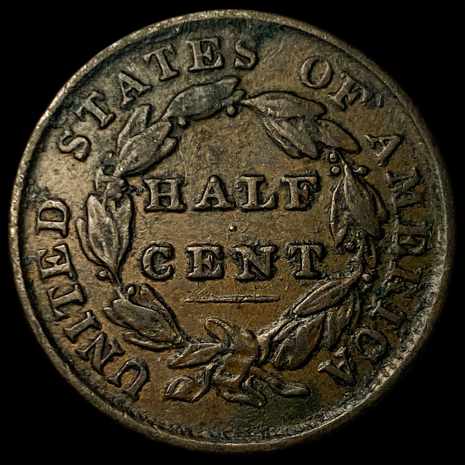1835 Copper Half Cent CLOSELY UNCIRCULATED - 2