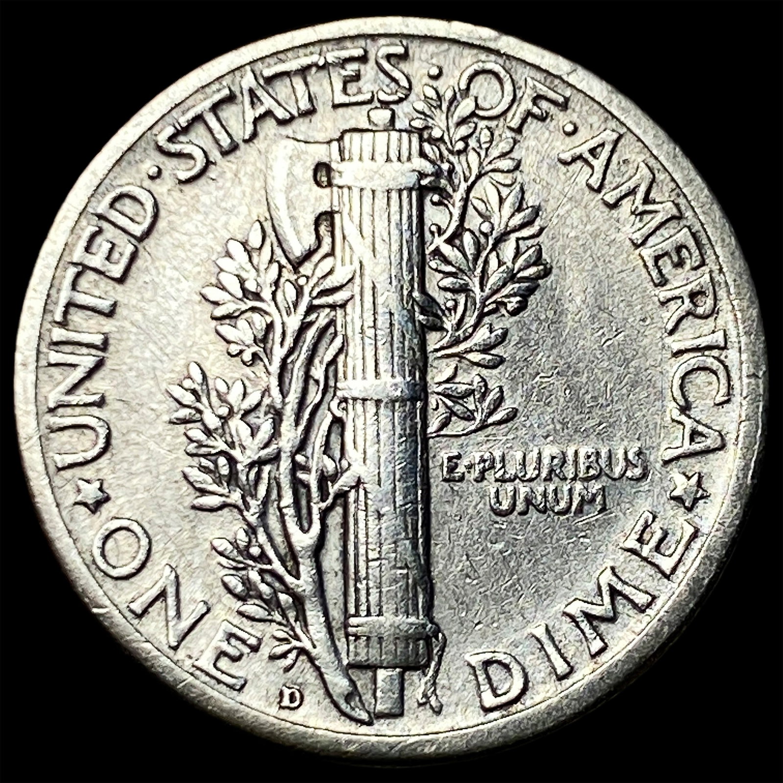 1927-D Mercury Dime CLOSELY UNCIRCULATED - 2