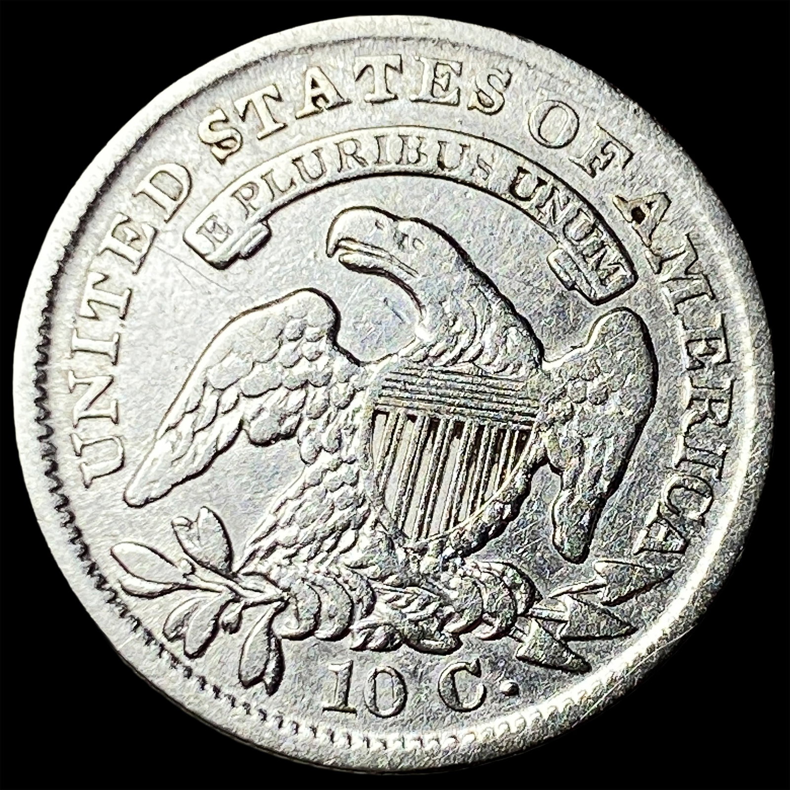 1836 Capped Bust Dime CLOSELY UNCIRCULATED - 2