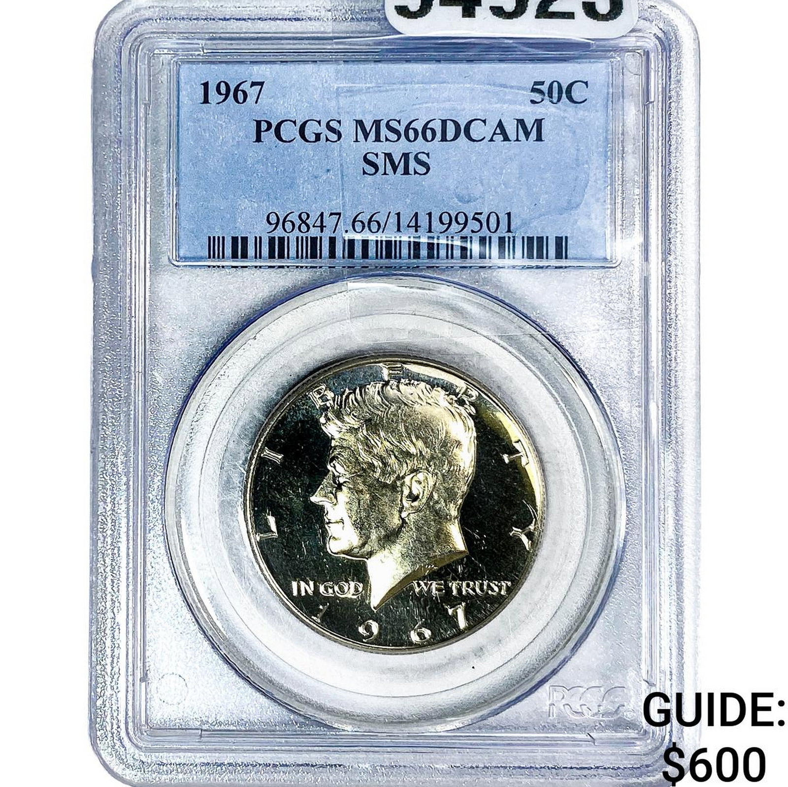 1967 Kennedy Half Dollar PCGS MS66 DCAM SMS (1 of 2)