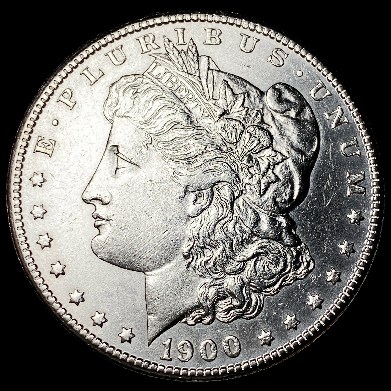 1900-S Silver Morgan Dollar CHOICE AU: 1900-S Silver Morgan Dollar CHOICE AU