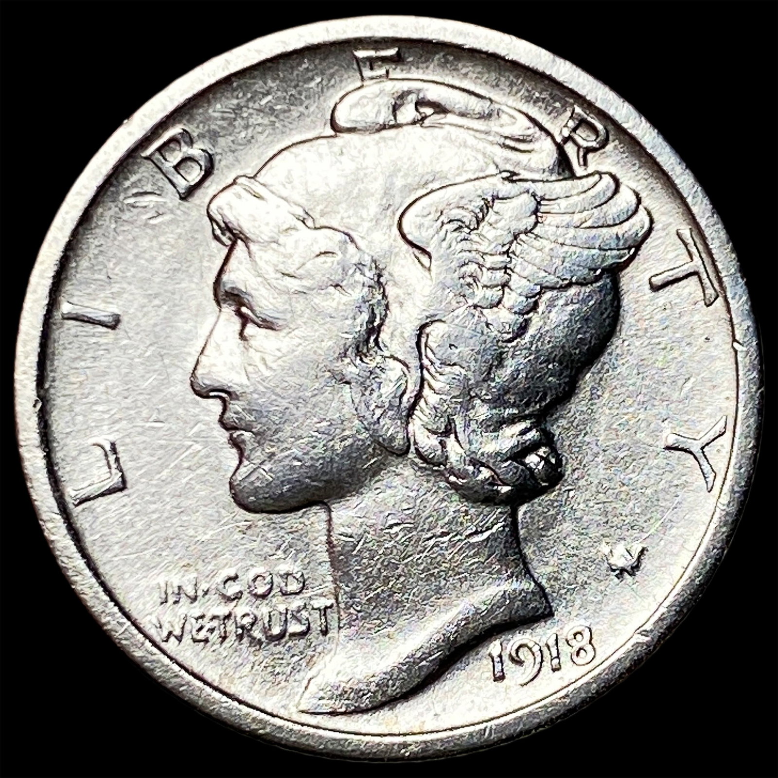 1918 Mercury Dime CLOSELY UNCIRCULATED (1 of 2)