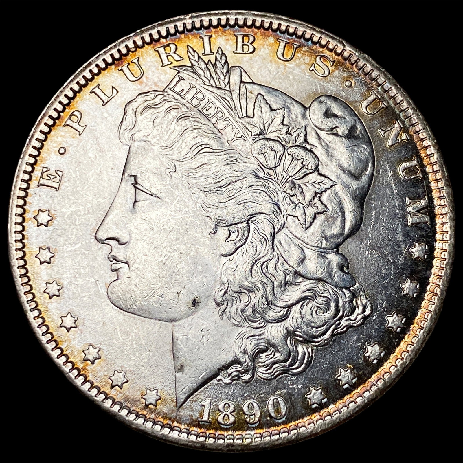 1890 Silver Morgan Dollar GEM BU: 1890 Silver Morgan Dollar GEM BU