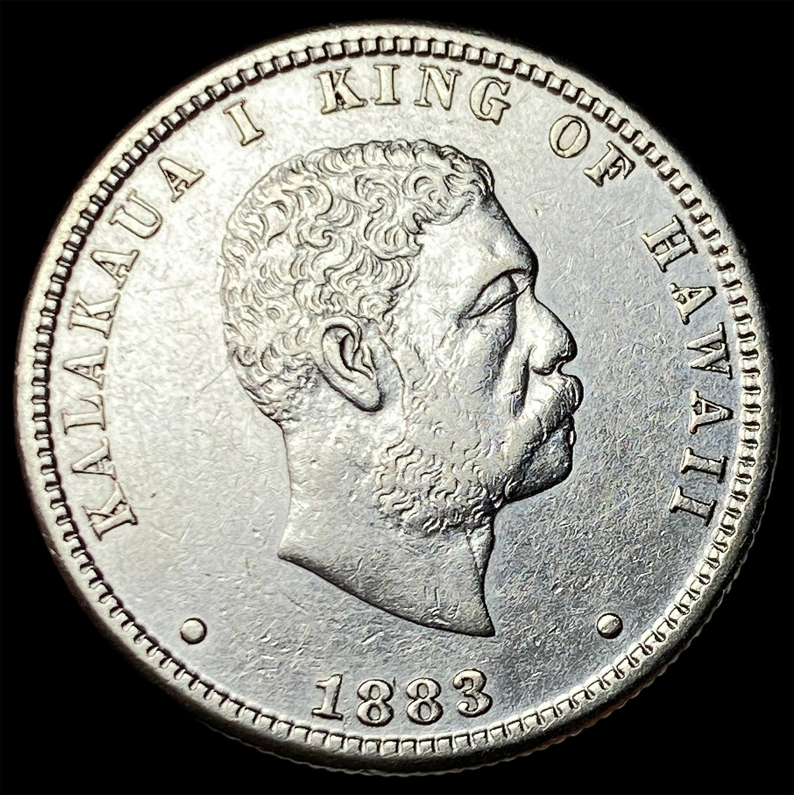 1883 Hawaii Silver 1/4 Dollar UNCIRCULATED: 1883 Hawaii Silver 1/4 Dollar UNCIRCULATED