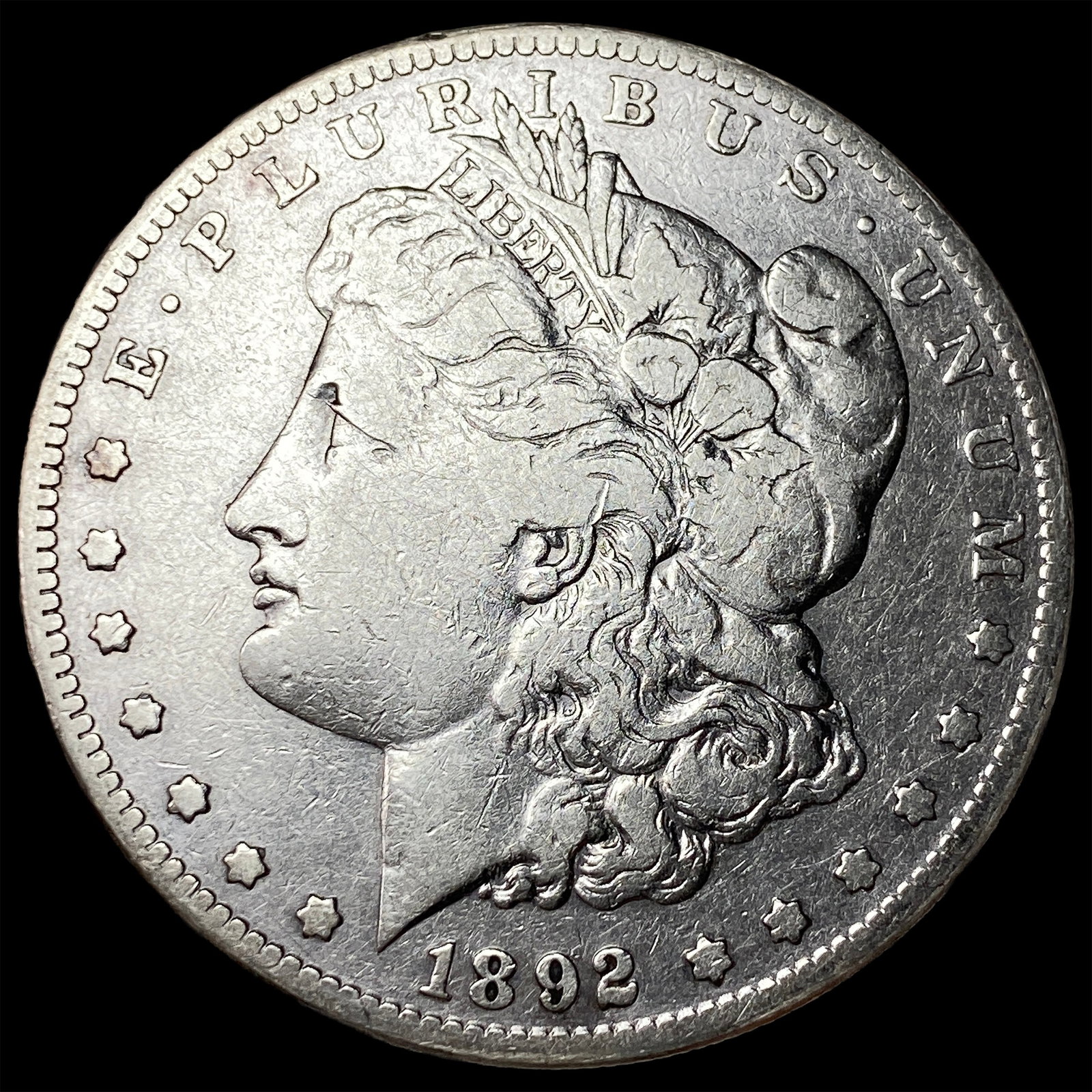 1892-S Silver Morgan Dollar LIGHTLY CIRCULATED: 1892-S Silver Morgan Dollar LIGHTLY CIRCULATED