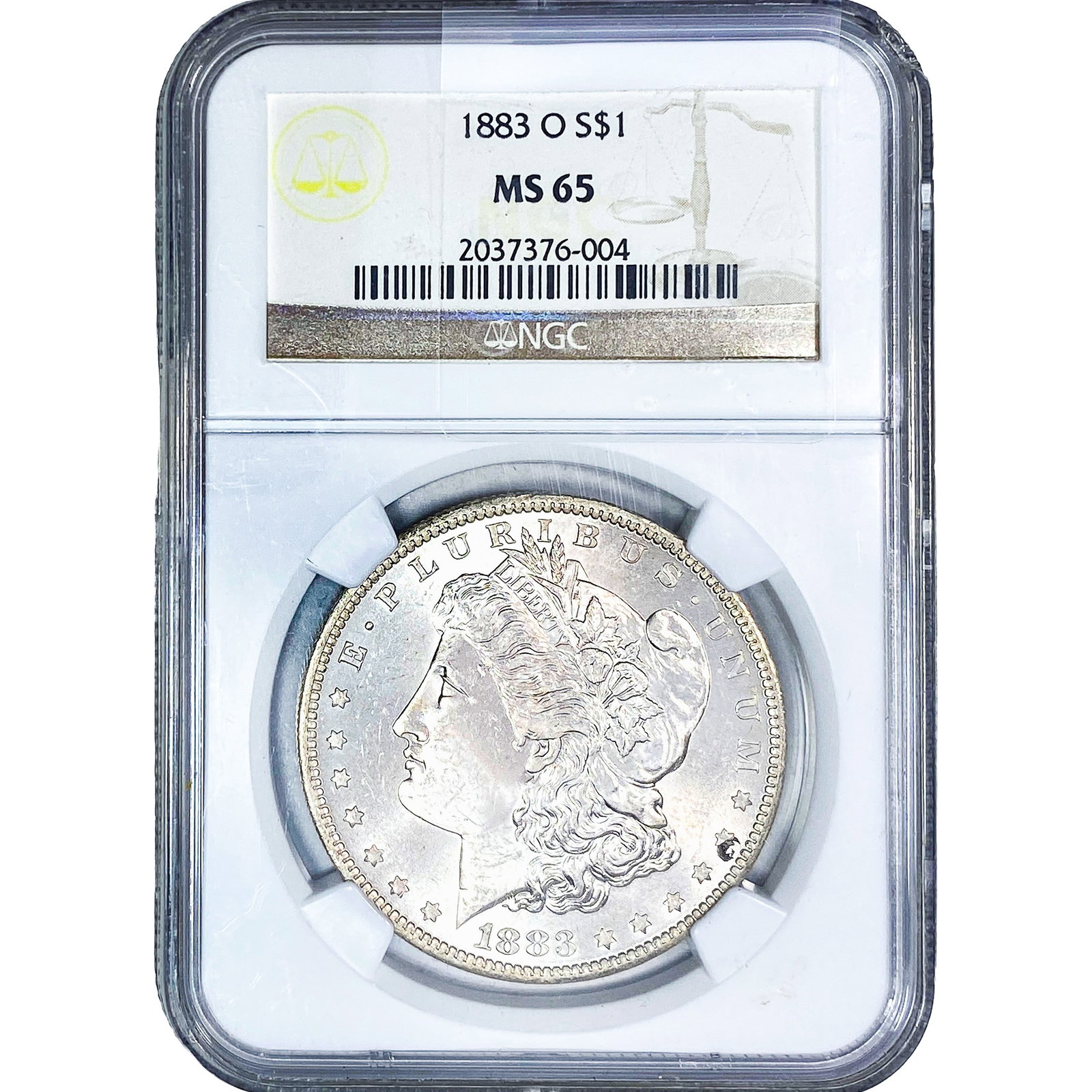 1883-O Morgan Silver Dollar NGC MS65: 1883-O Morgan Silver Dollar NGC MS65