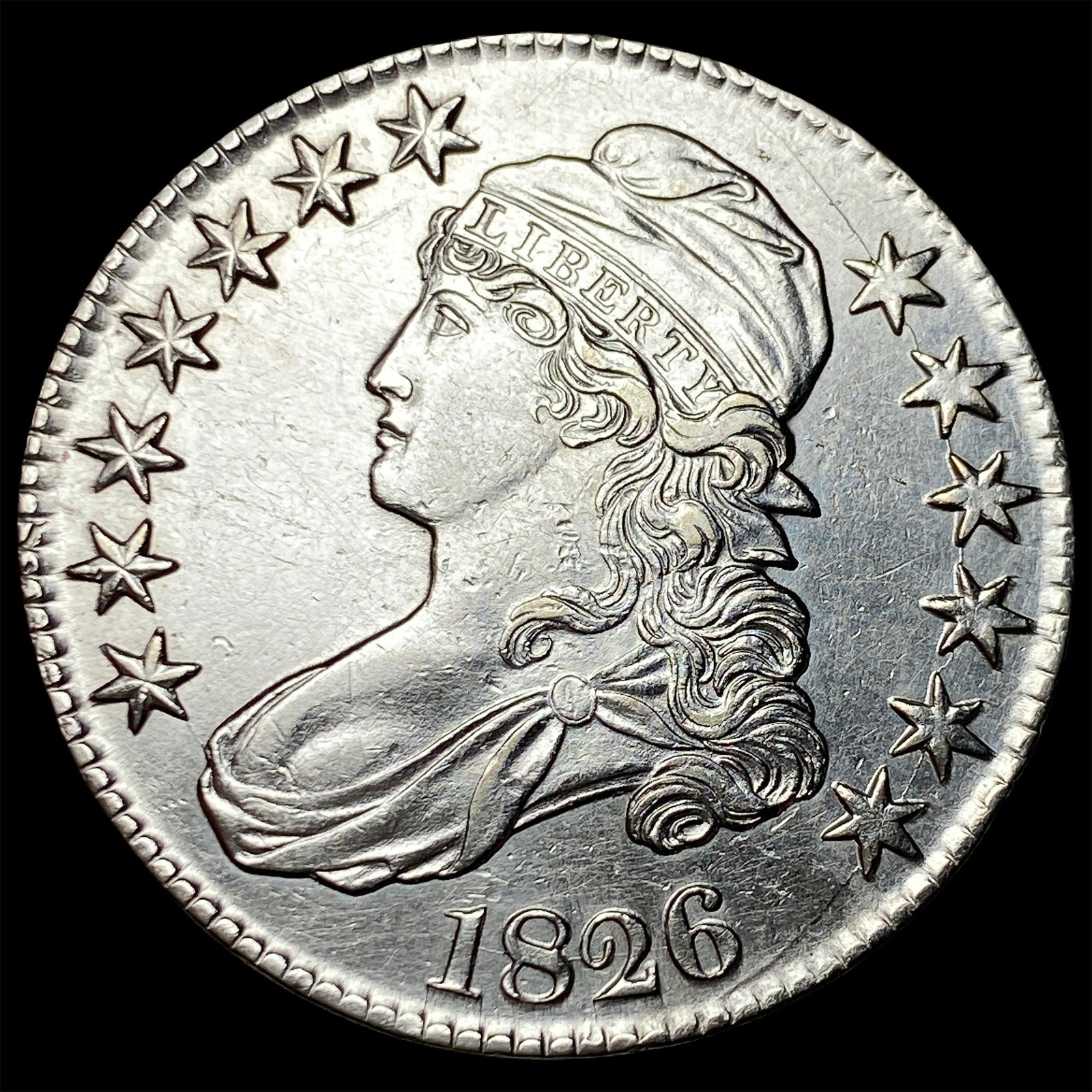 1826 Capped Bust Half Dollar GEM BU (1 of 2)