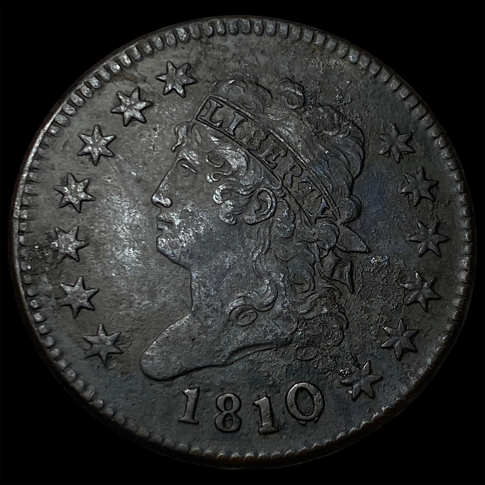 1810 Classic Head Large Cent CLOSELY UNCIRCULATED: 1810 Classic Head Large Cent CLOSELY UNCIRCULATED