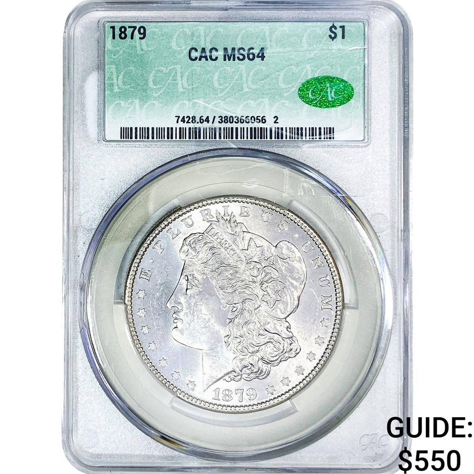 1879 Morgan Silver Dollar CAC MS64: 1879 Morgan Silver Dollar CAC MS64