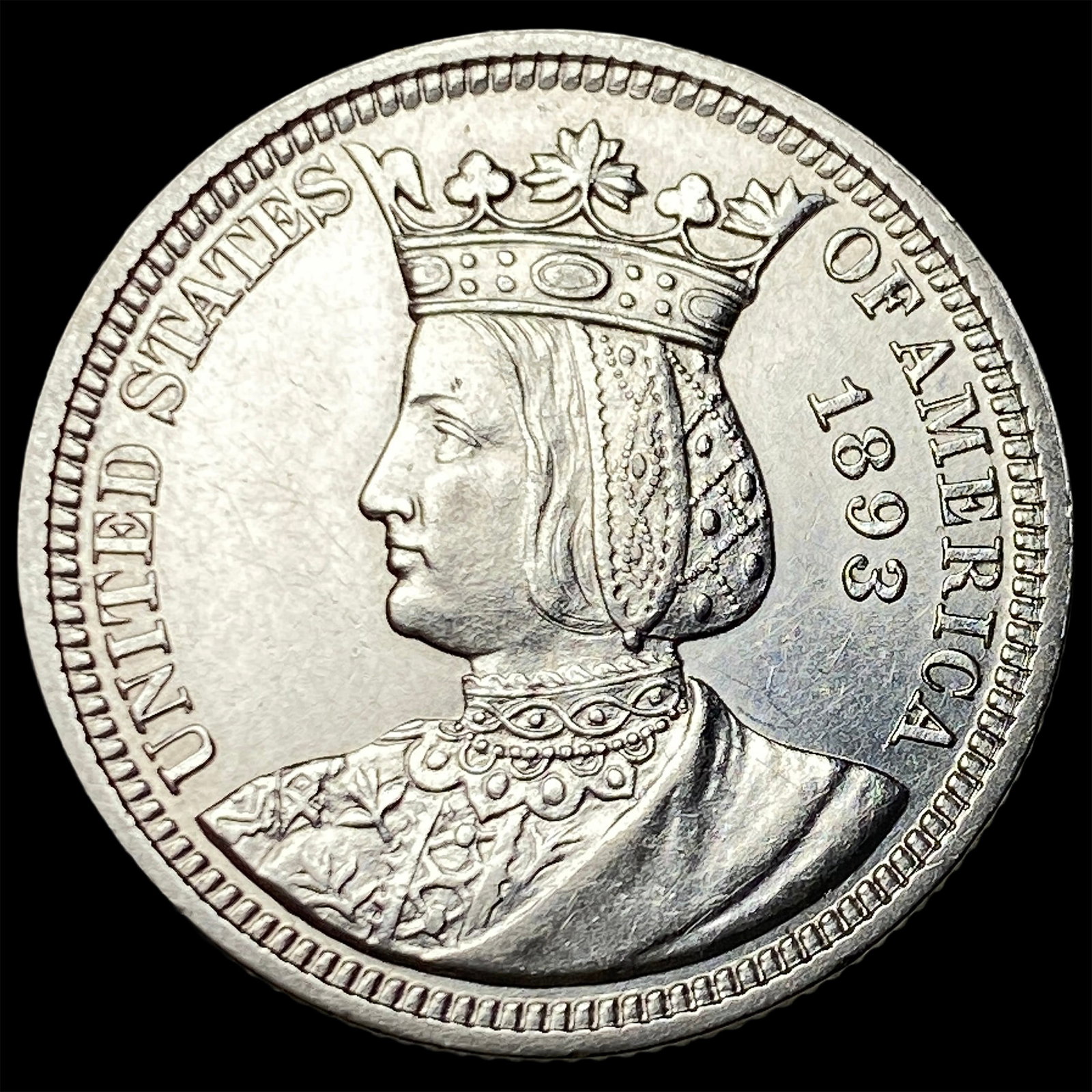 1893 Columbian Exposition Quarter Dollar GEM BU: 1893 Columbian Exposition Quarter Dollar GEM BU