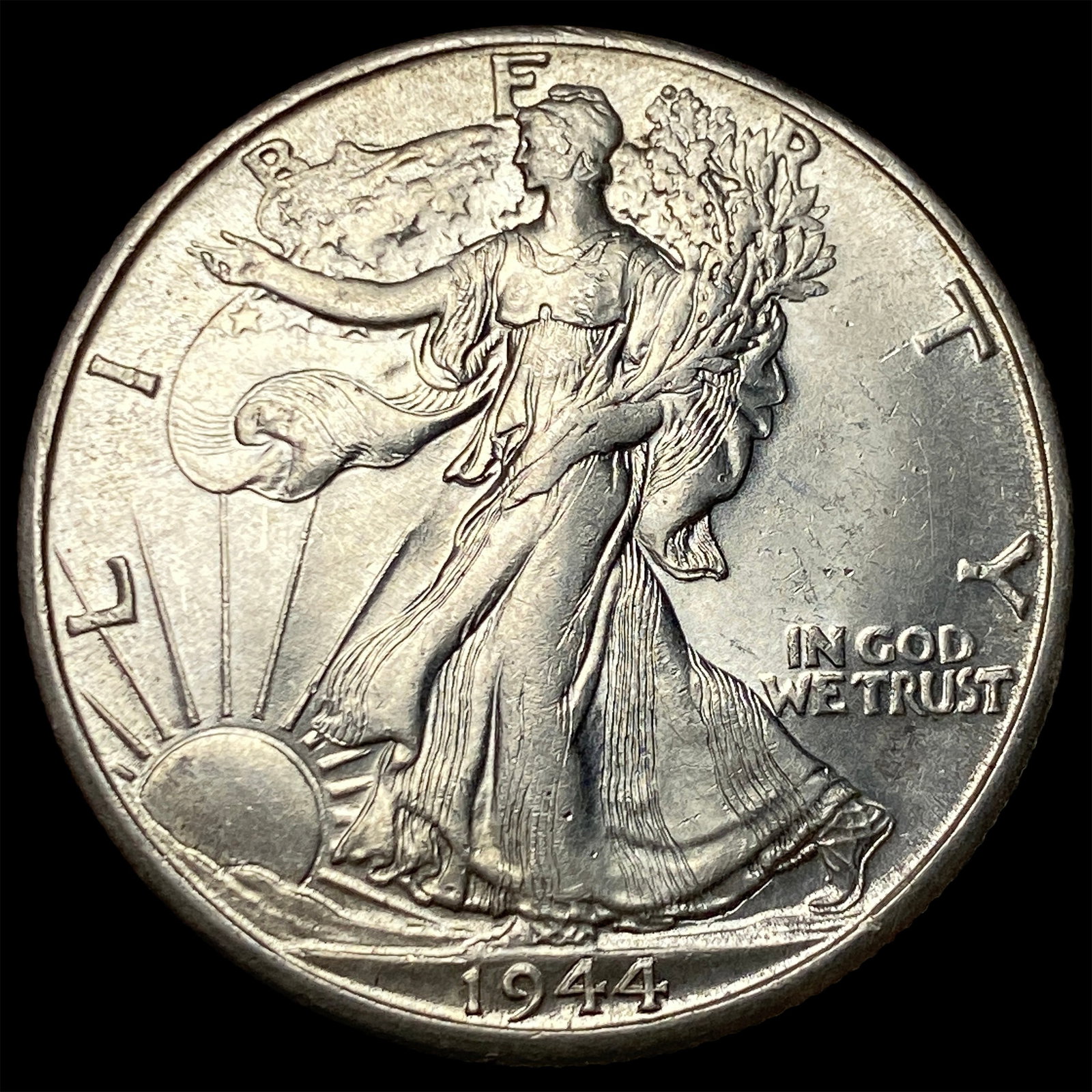 1944-S Silver Walking Liberty Half Dollar UNCIRCULATED: 1944-S Silver Walking Liberty Half Dollar UNCIRCULATED