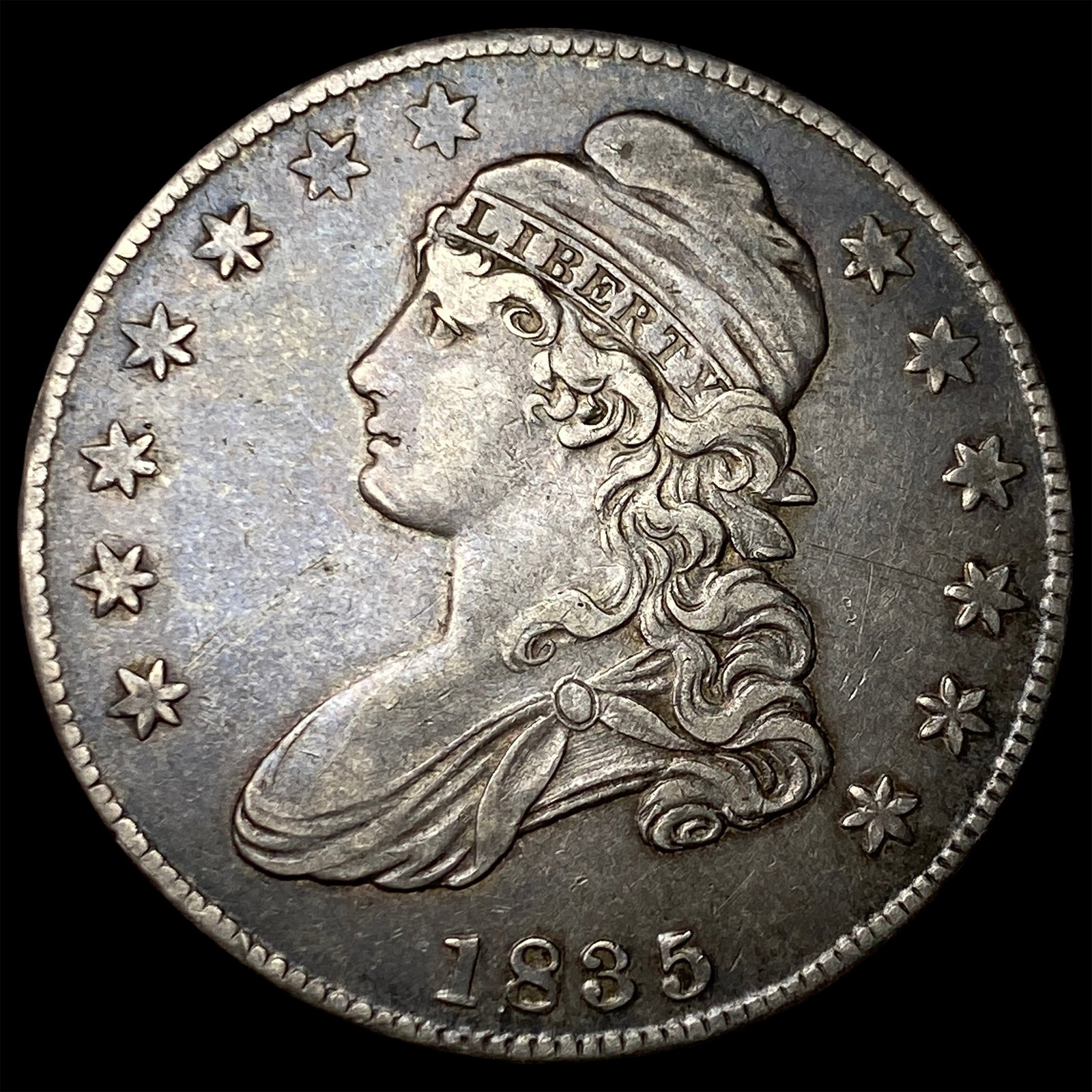 1835 Capped Bust Half Dollar CLOSELY UNCIRCULATED (1 of 2)