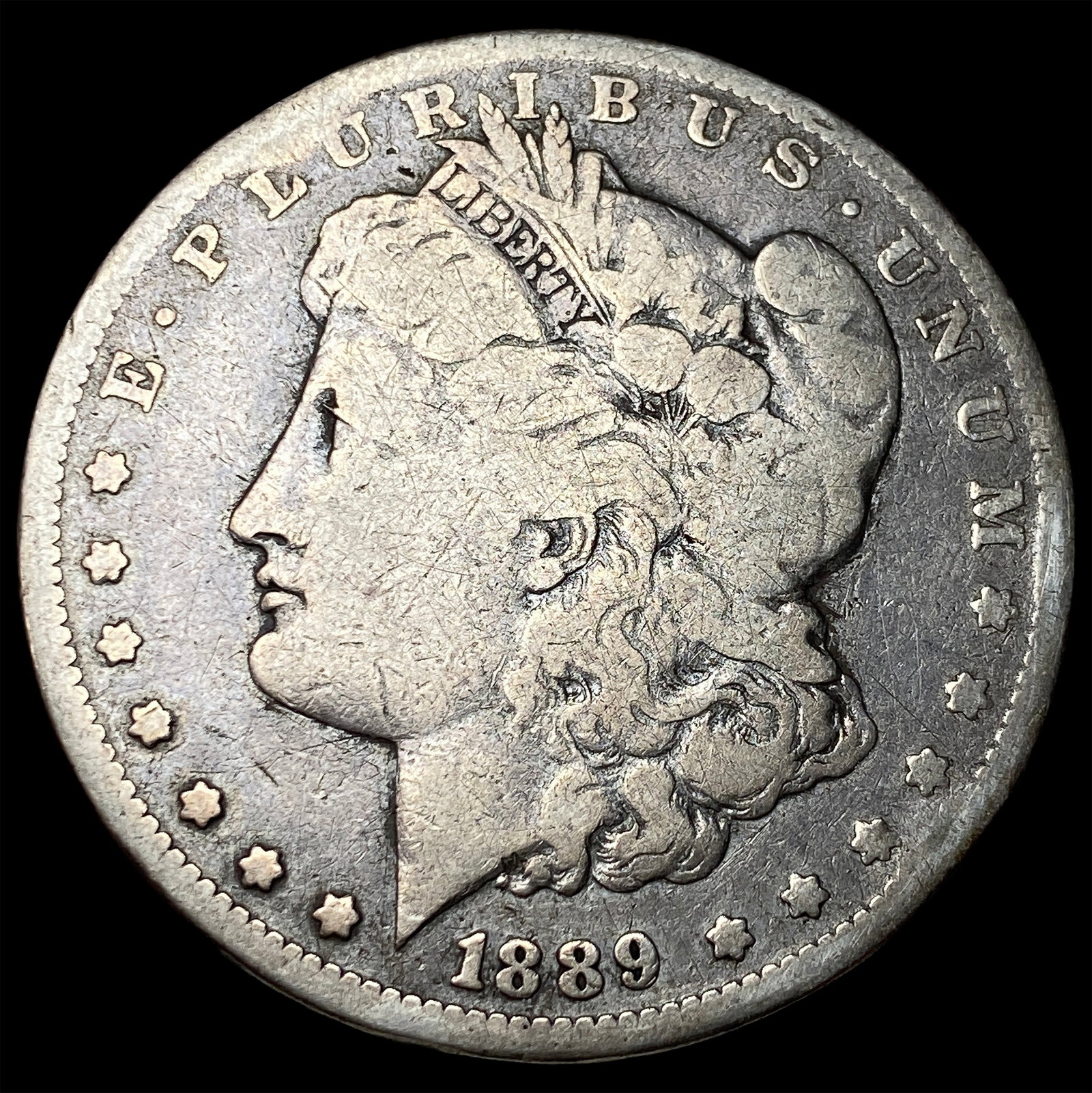 1889-CC Silver Morgan Dollar LIGHTLY CIRCULATED: 1889-CC Silver Morgan Dollar LIGHTLY CIRCULATED