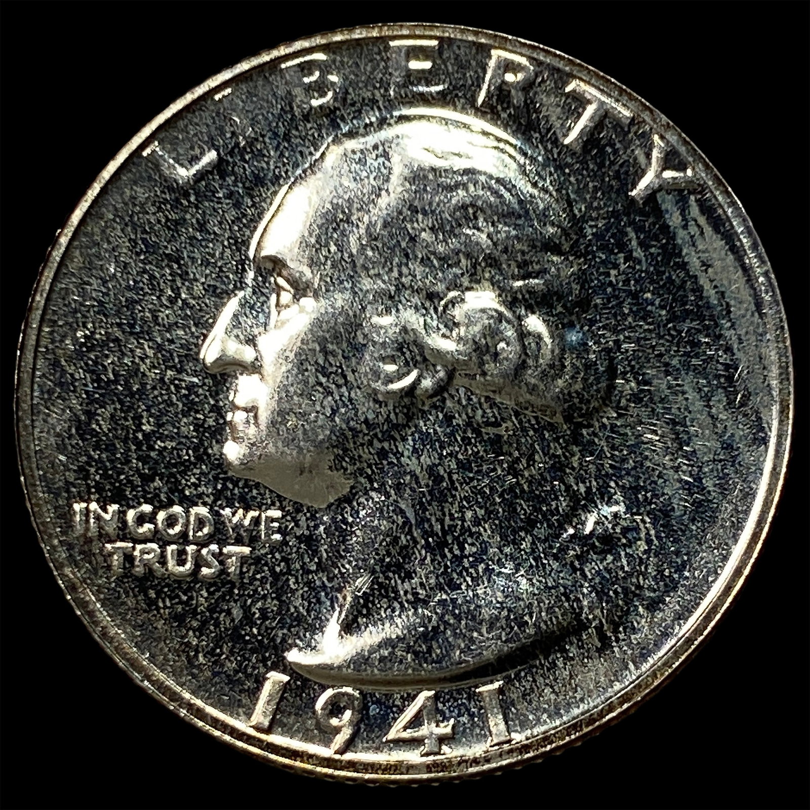 1941 Silver Washington Quarter CHOICE PROOF: 1941 Silver Washington Quarter CHOICE PROOF