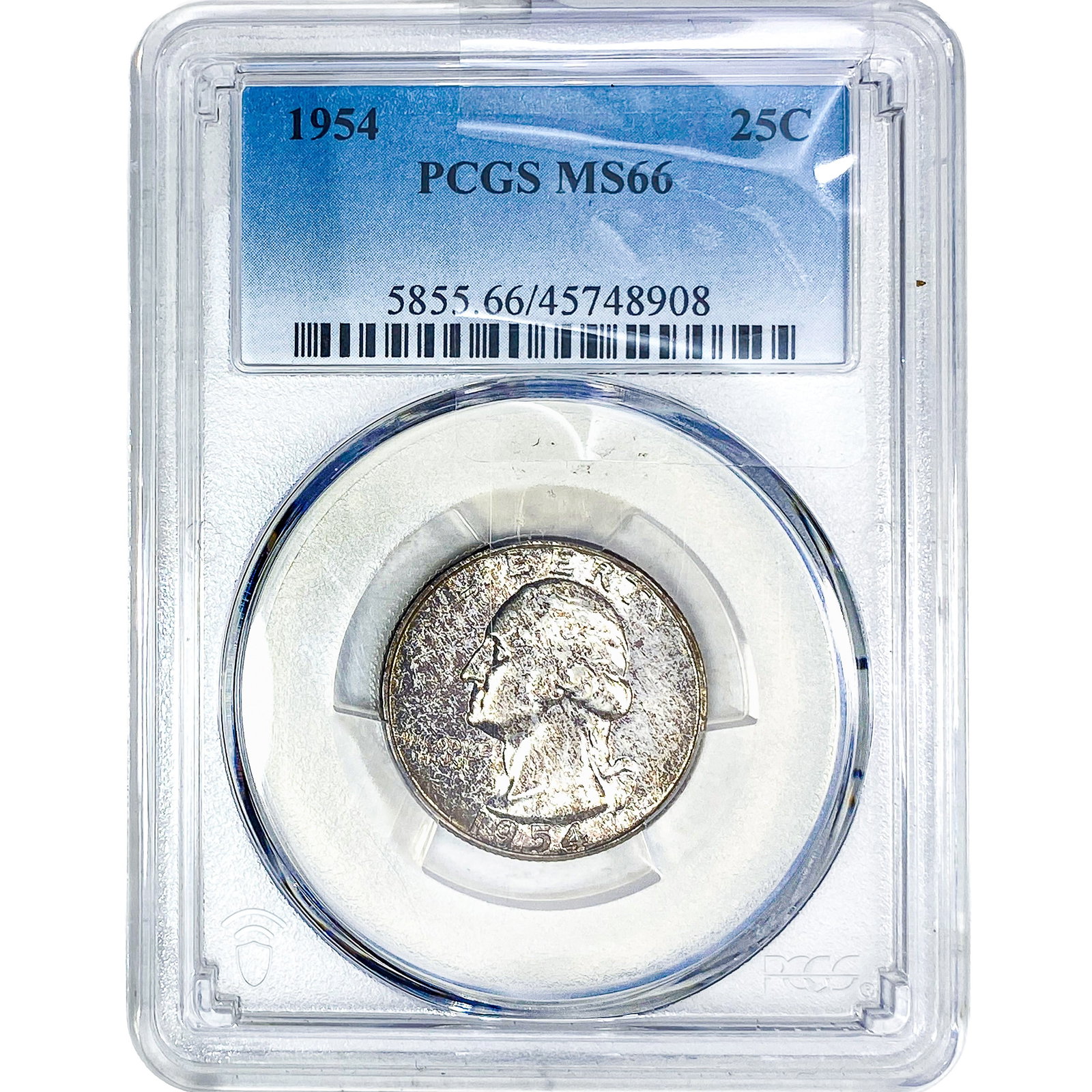 1954 Washington Silver Quarter PCGS MS66 (1 of 2)