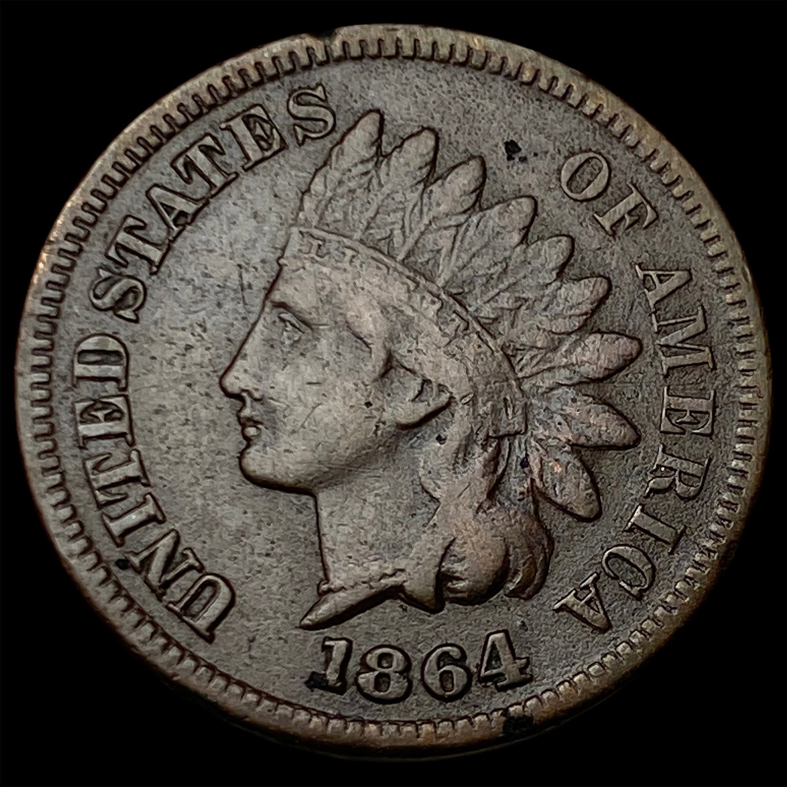 1864 Bronze Indian Head Cent CLOSELY UNCIRCULATED (1 of 2)