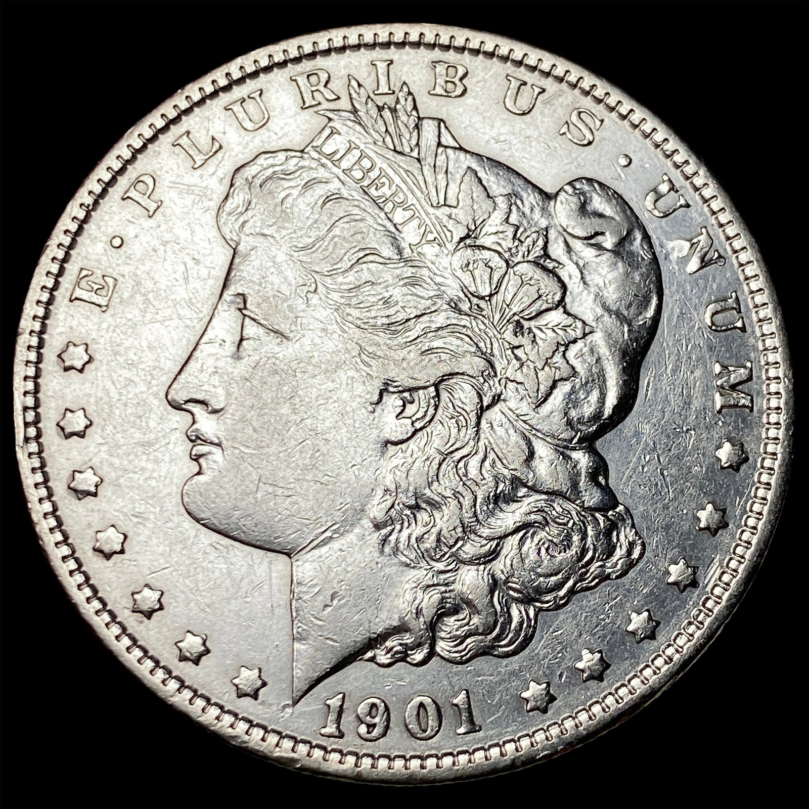 1901 Silver Morgan Dollar CLOSELY UNCIRCULATED: 1901 Silver Morgan Dollar CLOSELY UNCIRCULATED