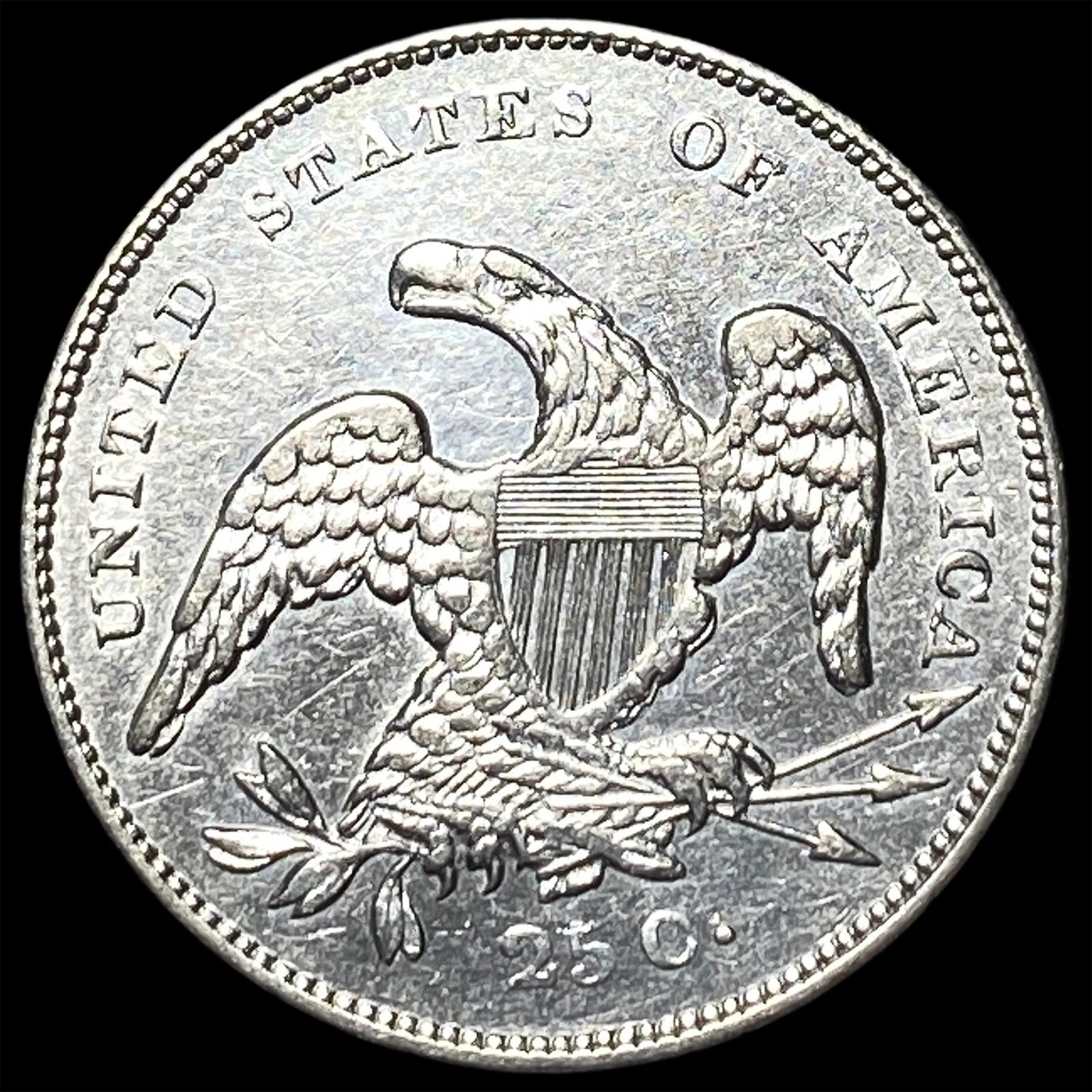 1831 Capped Bust Silver Quarter UNCIRCULATED - 2